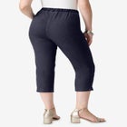 Plus Size Comfort Stretch Capri Jean image number null
