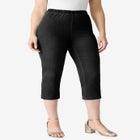 Plus Size Comfort Stretch Capri Jean image number null