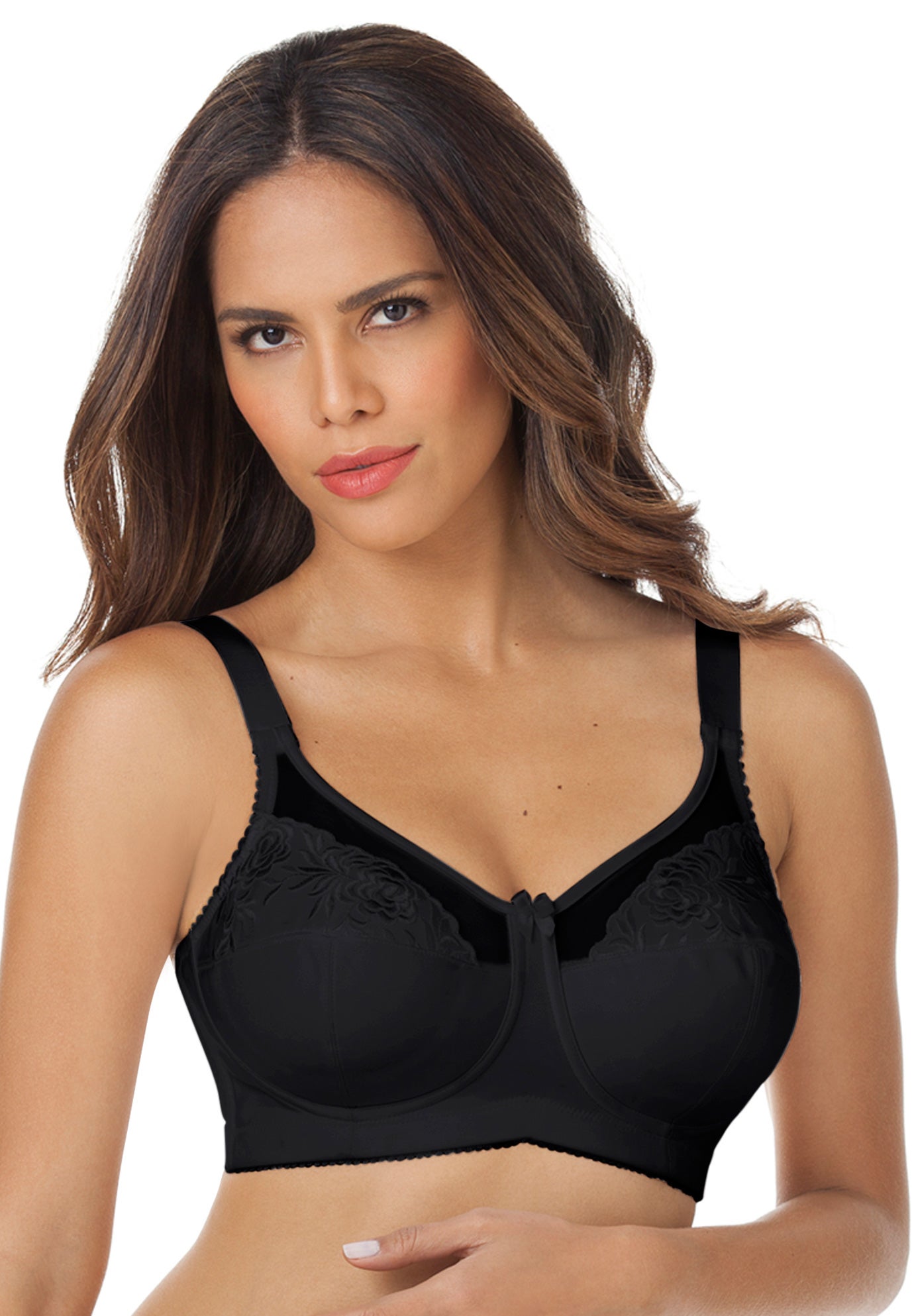 Embroidered Wireless Bra image number 0