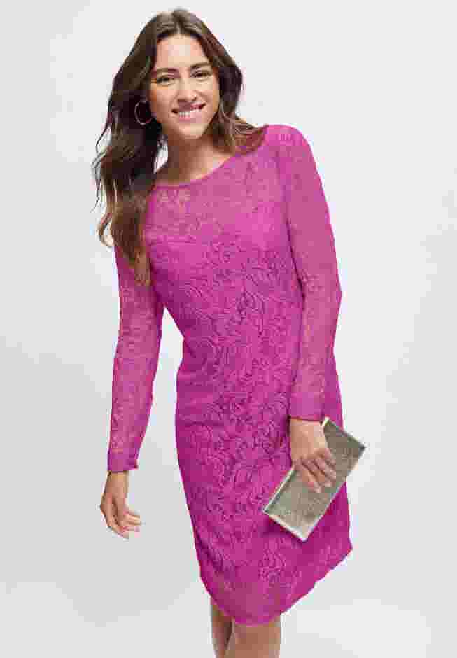 Stretch Lace Shift Dress image number 0