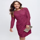 Stretch Lace Shift Dress image number null