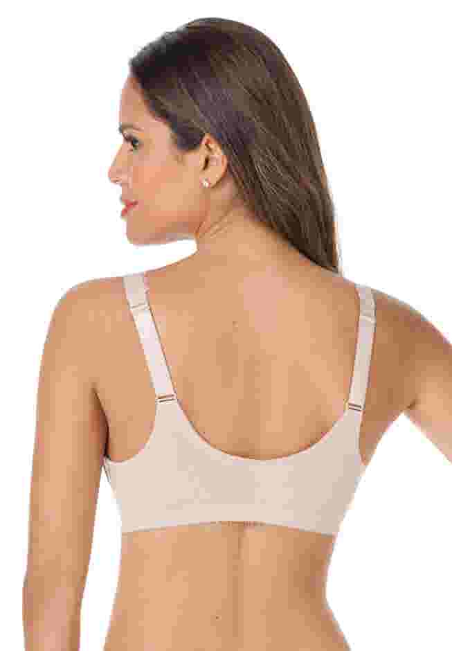 Glamorise® Wonderwire® Stretch Lace Front-Close Underwire Bra image number 1