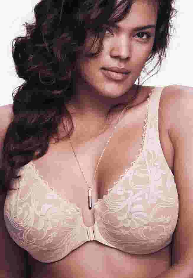 Glamorise® Wonderwire® Stretch Lace Front-Close Underwire Bra image number 0