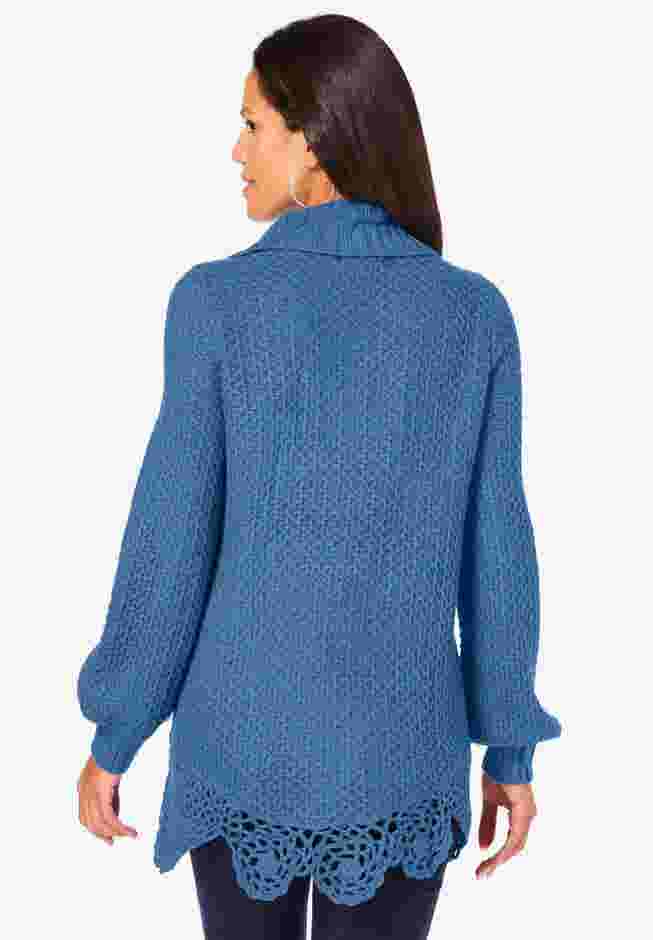 Cable Knit Pullover Sweater image number 1