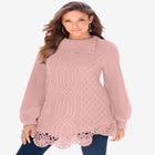 Cable Knit Pullover Sweater image number null