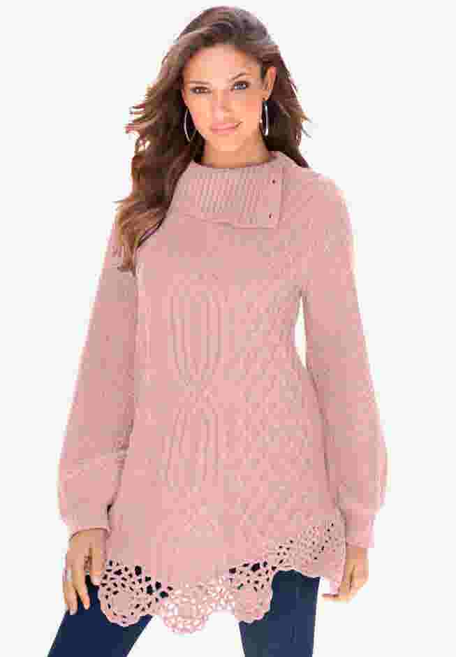 Cable Knit Pullover Sweater image number 0