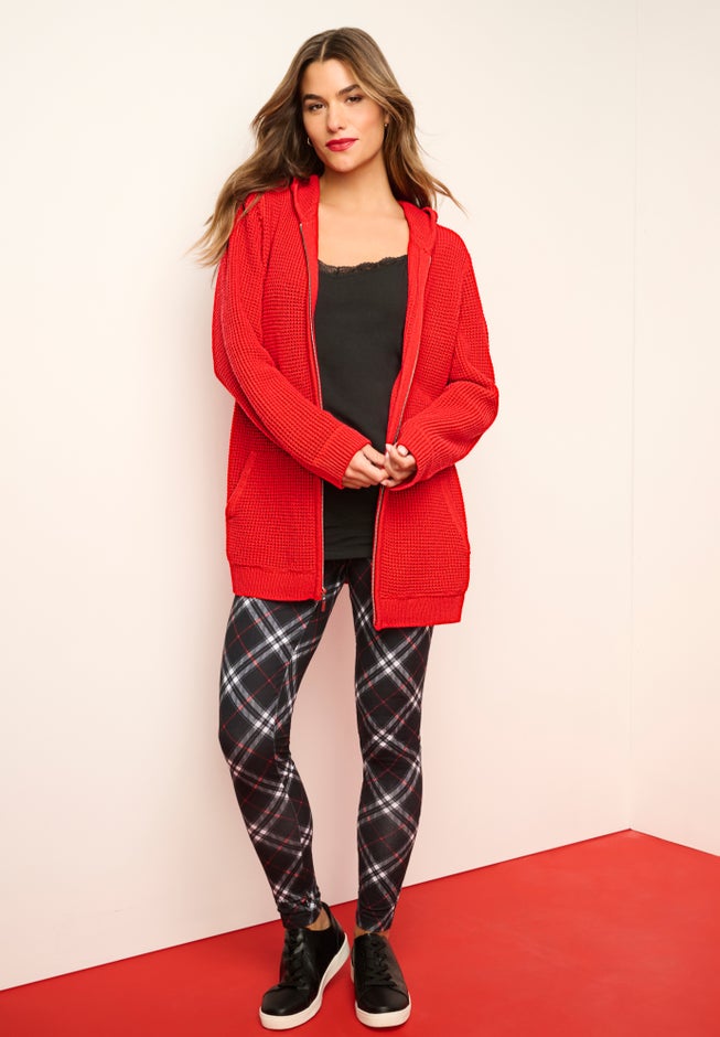 Plus Size Ankle Length Essential Stretch Legging image number 7