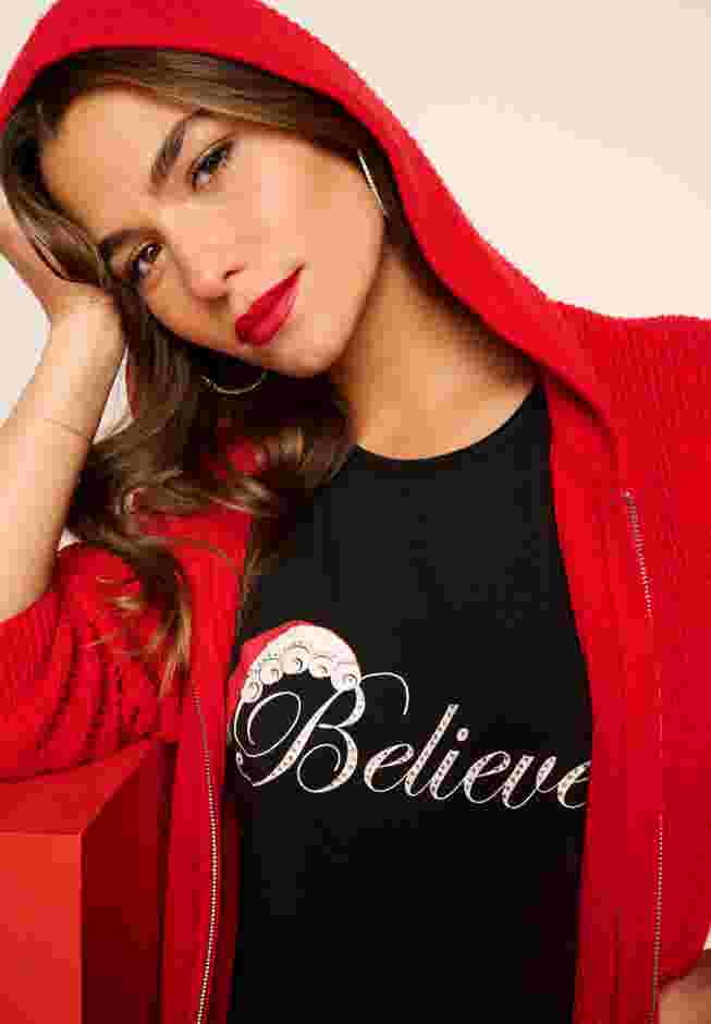 Plus Size Waffle Knit Zip Hoodie image number 5