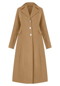 Fashionable Two-Piece Skirt Suit with Shawl-Collar Jacket, Black