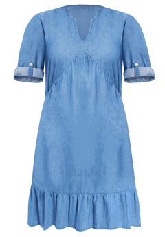 roamans denim dress Roaman's Denim long Dress 100% cotton Sz 14W