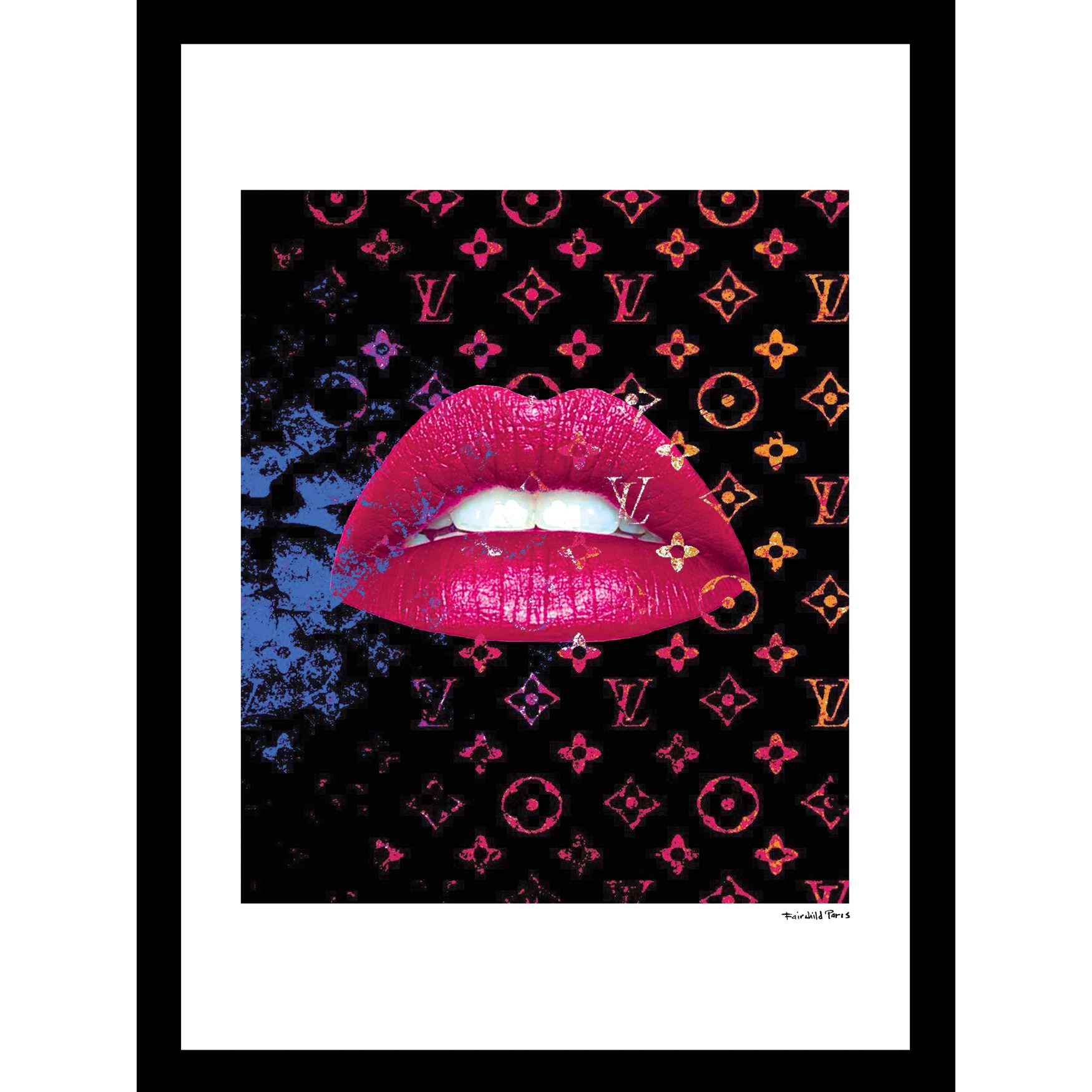 Louis Vuitton Lips 14x18 Framed Print | Roaman's