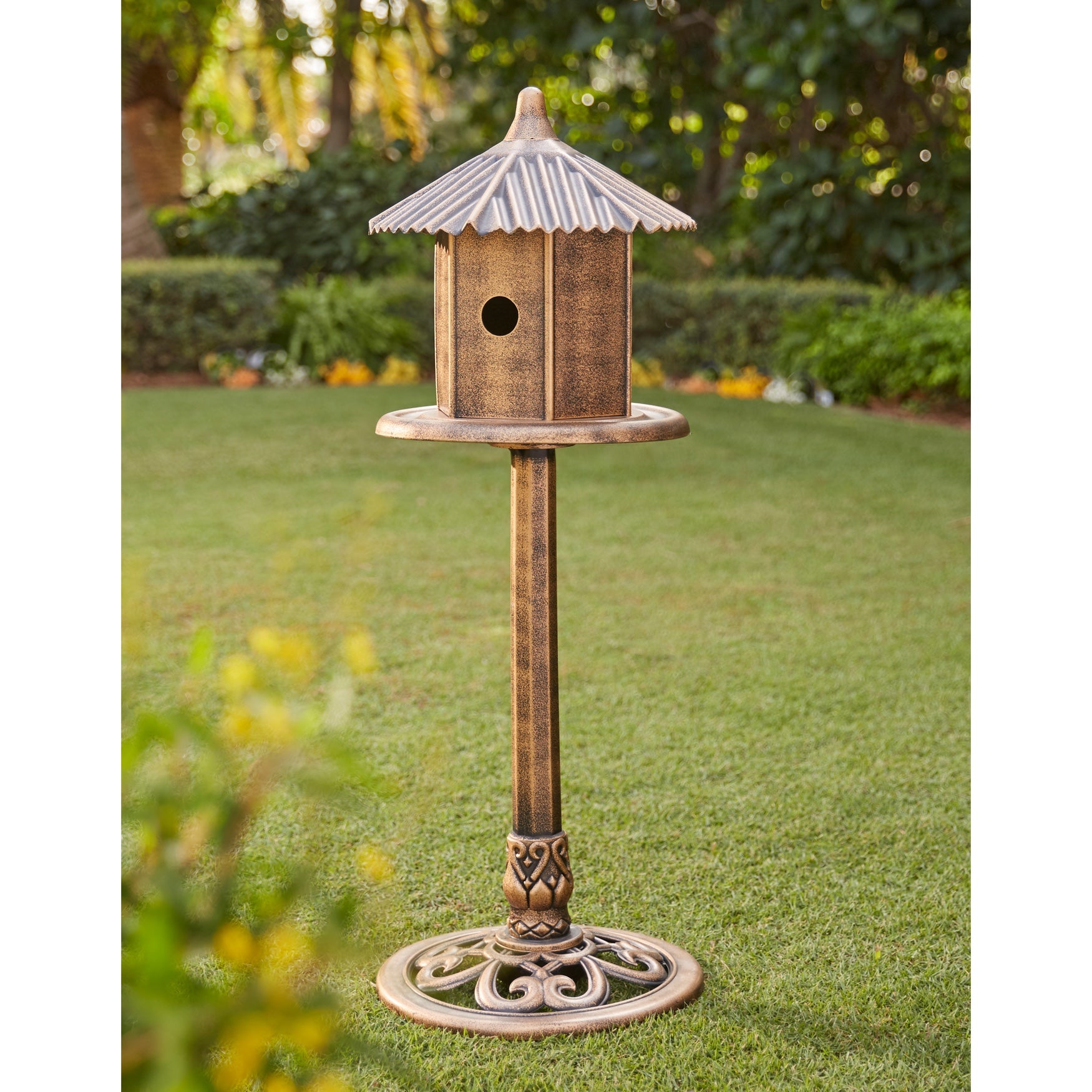 Bronze Finish Bird Feeder Roaman's