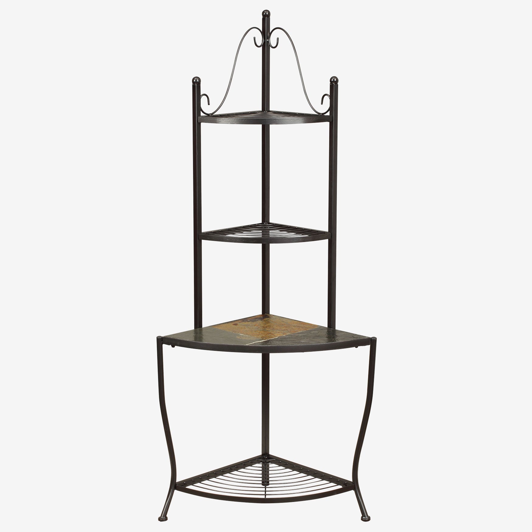 Corner Baker's Rack with Slate Top Roaman's
