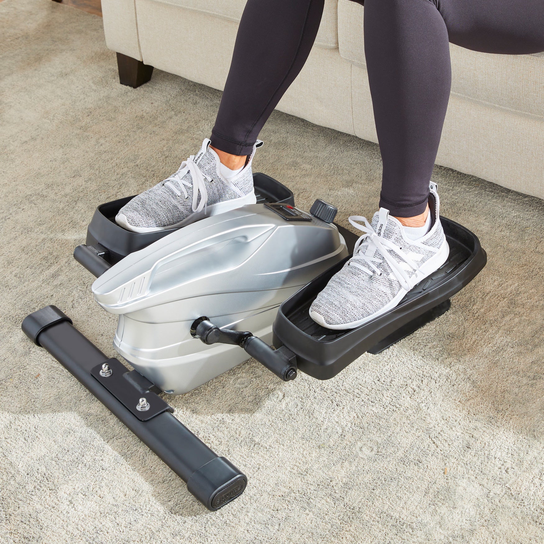 Fashionable Circulation Elliptical Leg Exerciser, Silver Roaman's