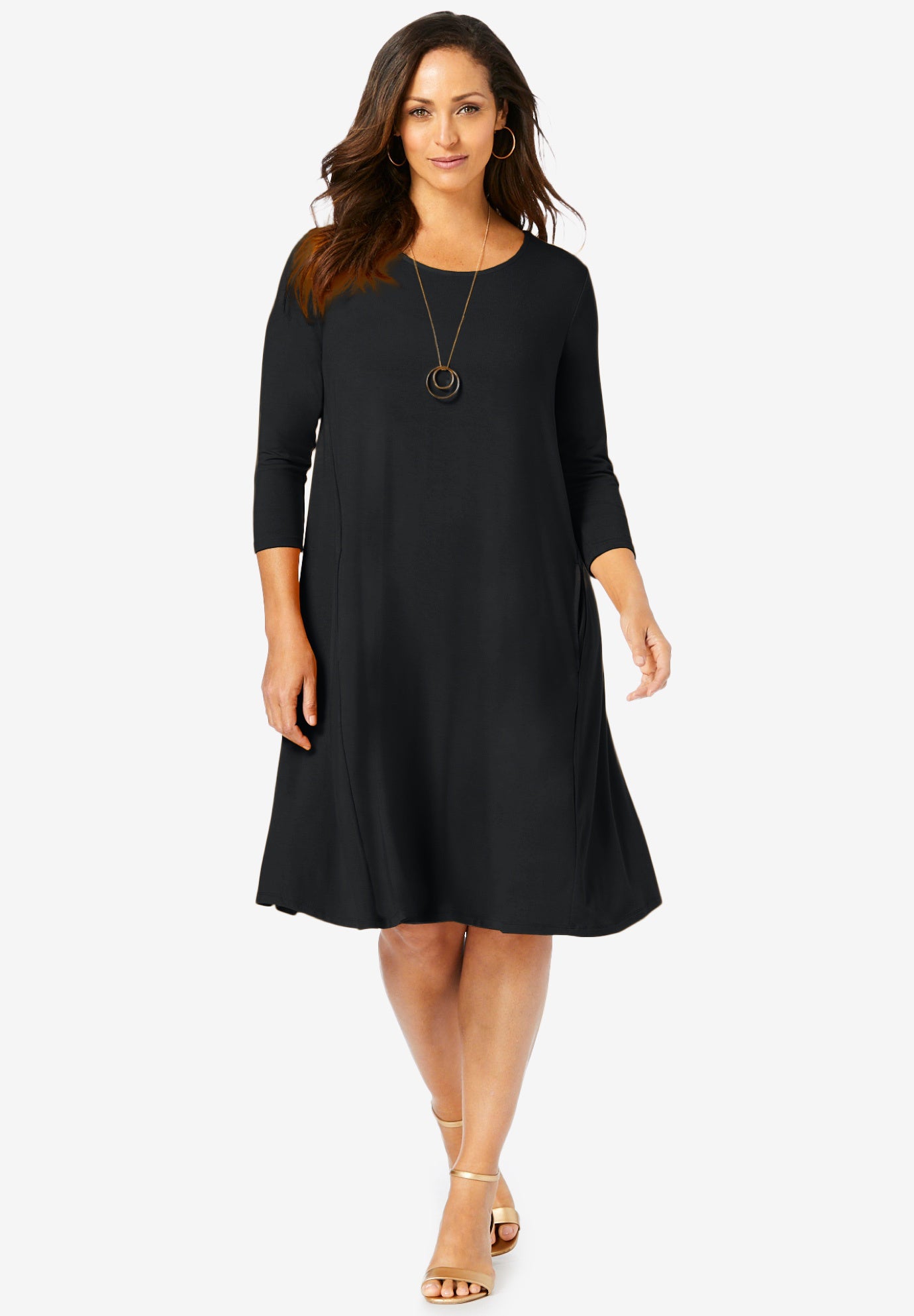 quarter sleeve shirt dress