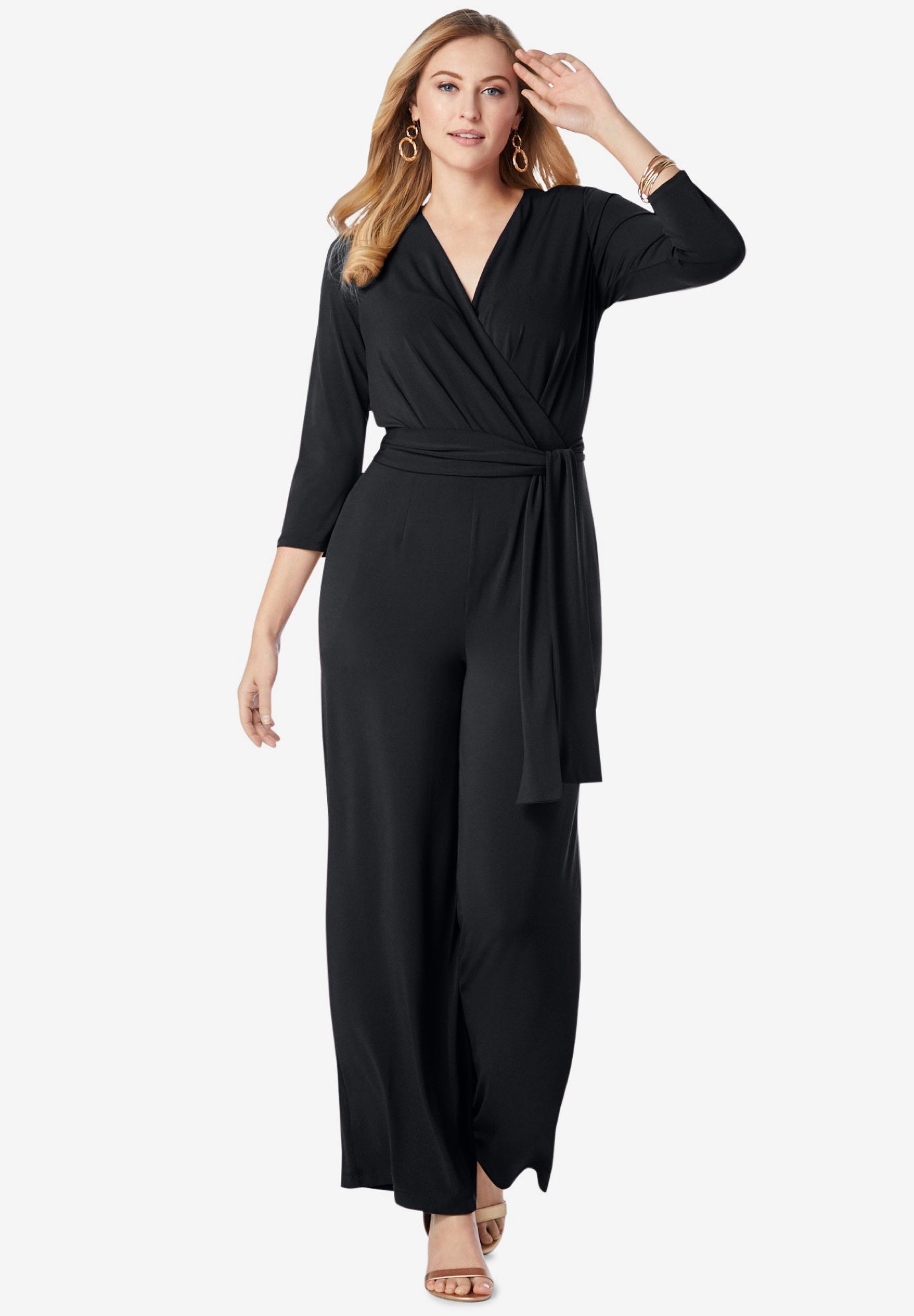 Wide Leg Jumpsuit Plus Size Jumpsuits Roaman S