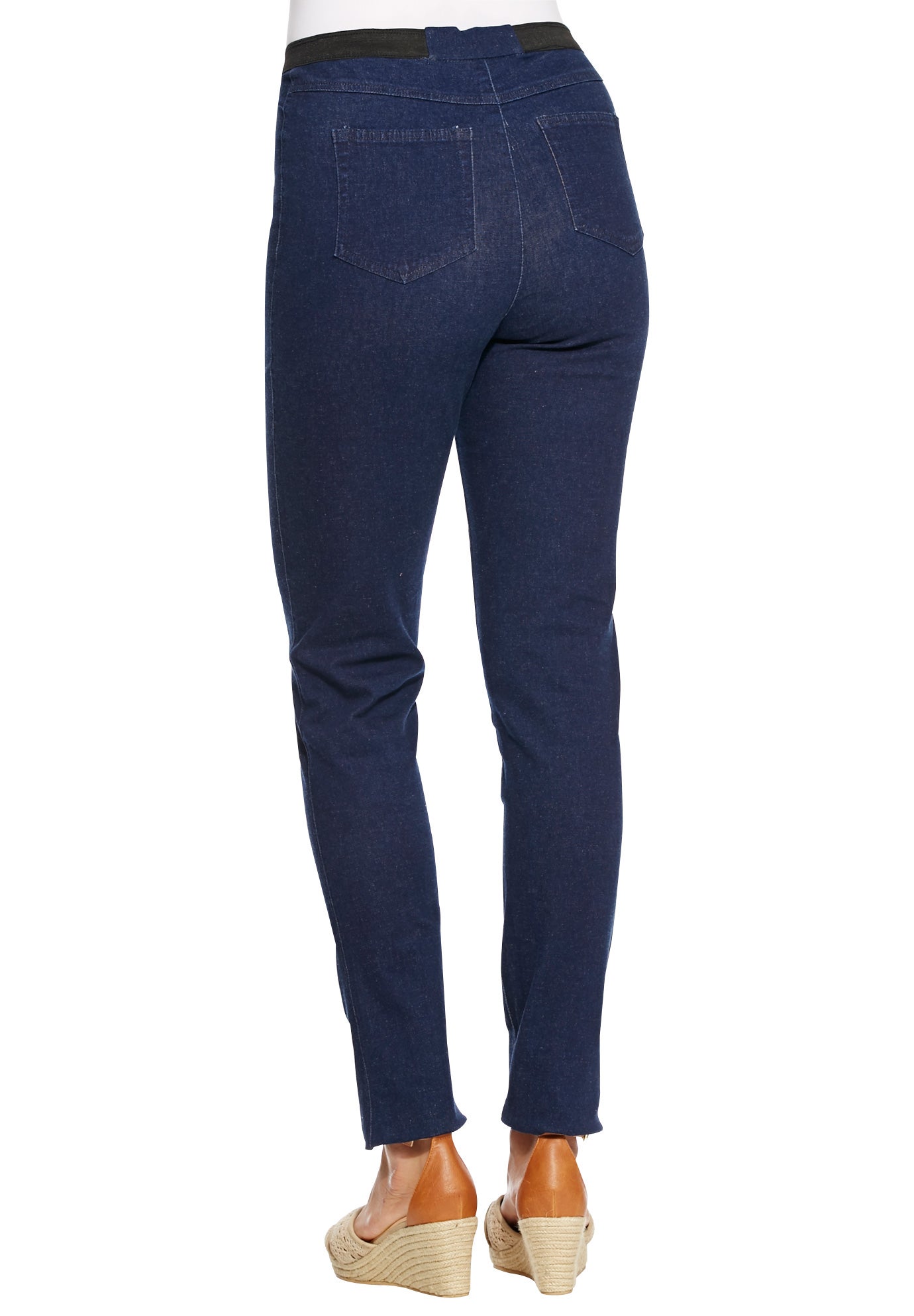 Straight Leg Stretch Denim Jeggings | Roaman's