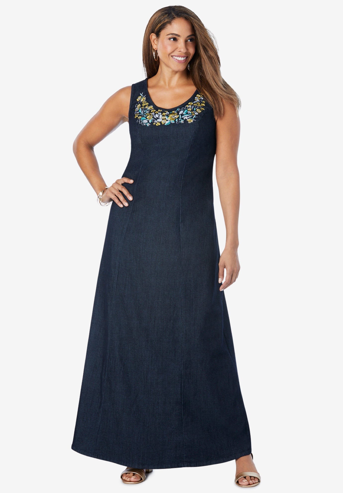 rager top and denim dress