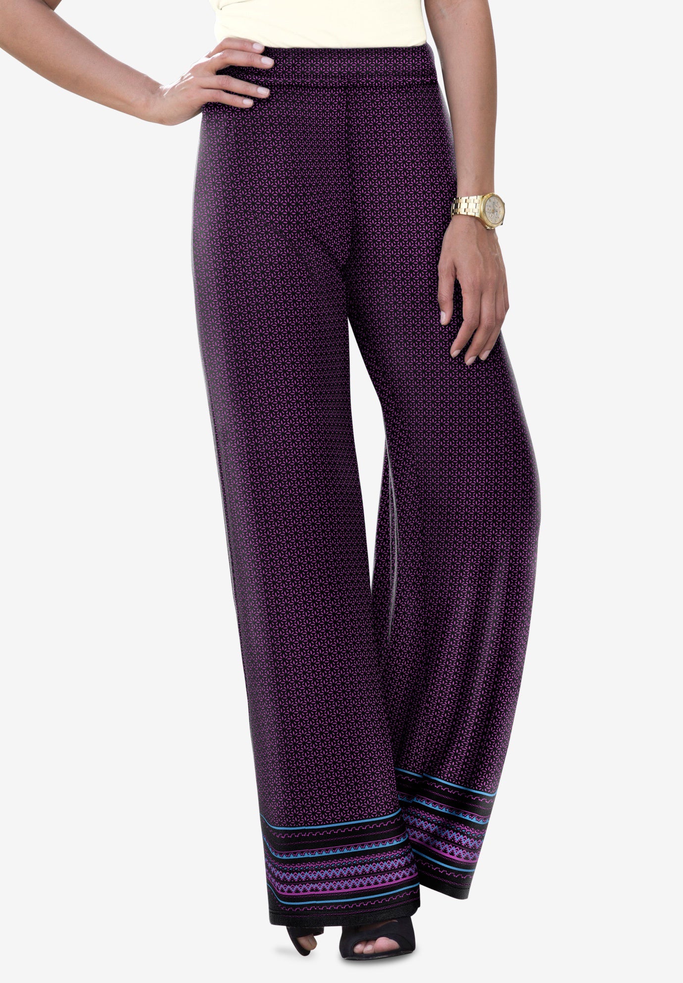 knit palazzo pants nike