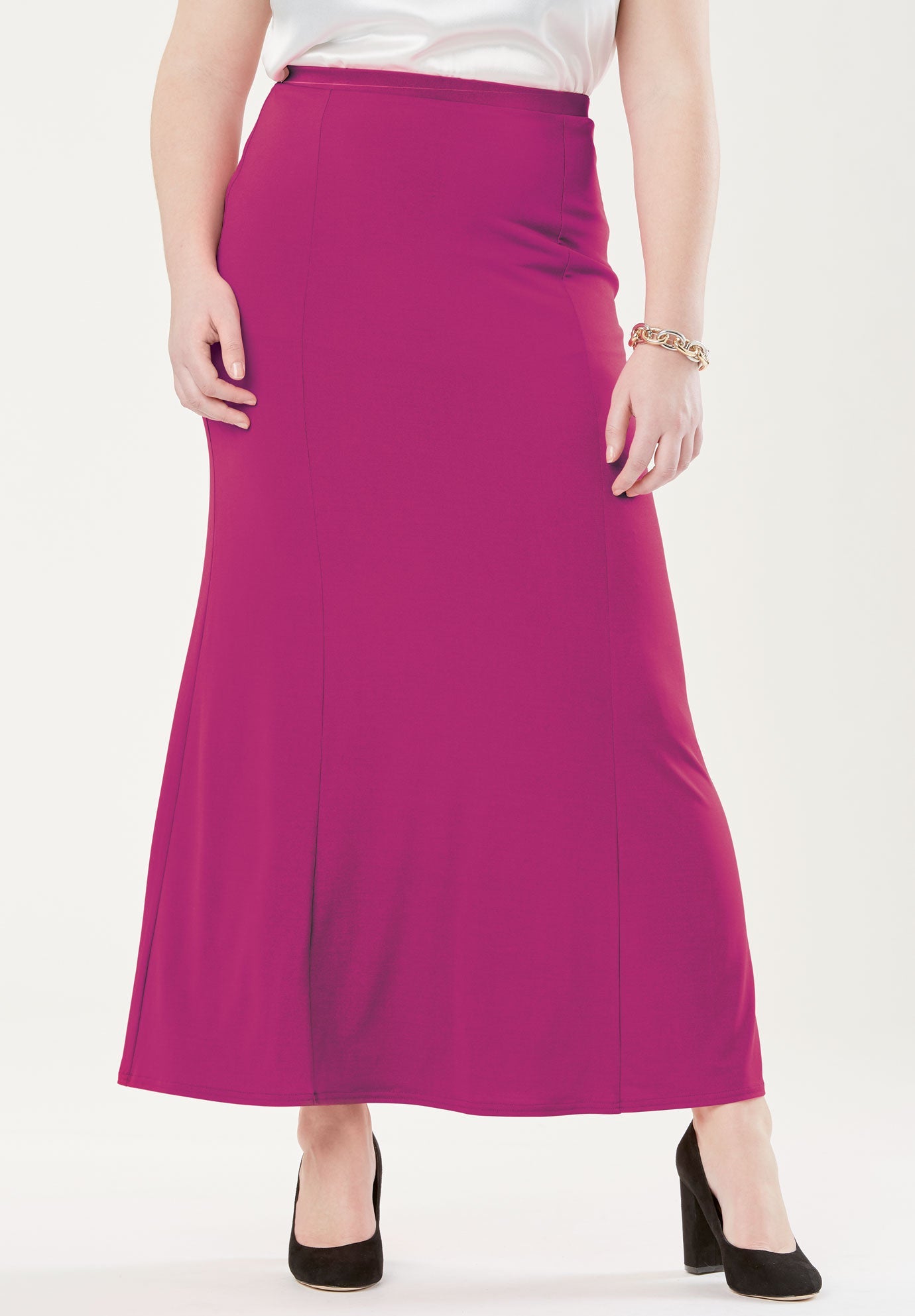 Travel Knit Maxi Skirt Roaman's