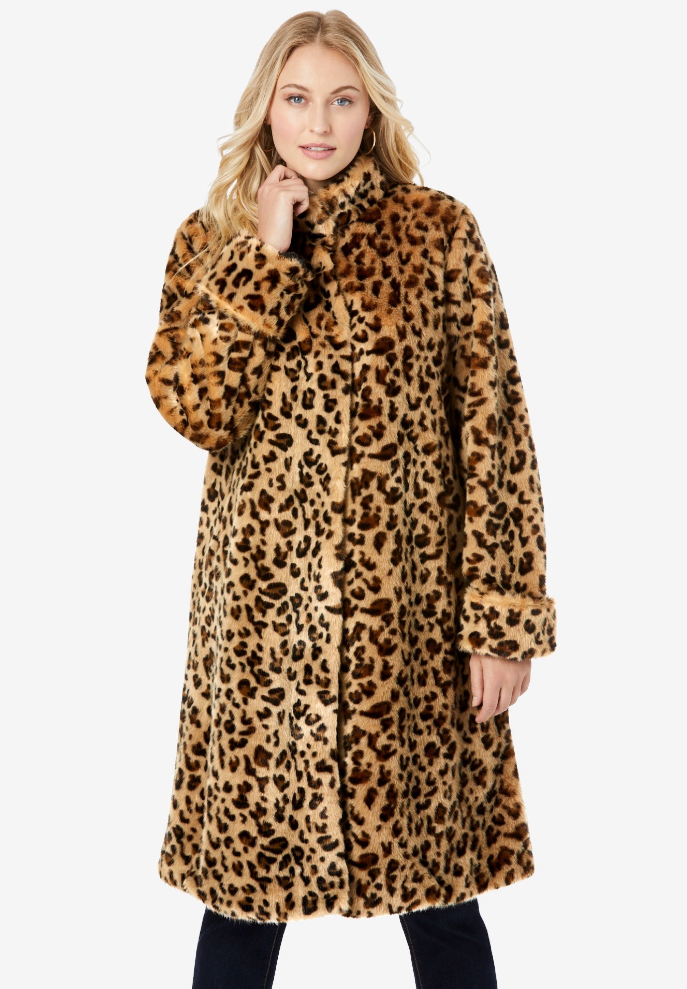 Roamans faux fur coats on sale