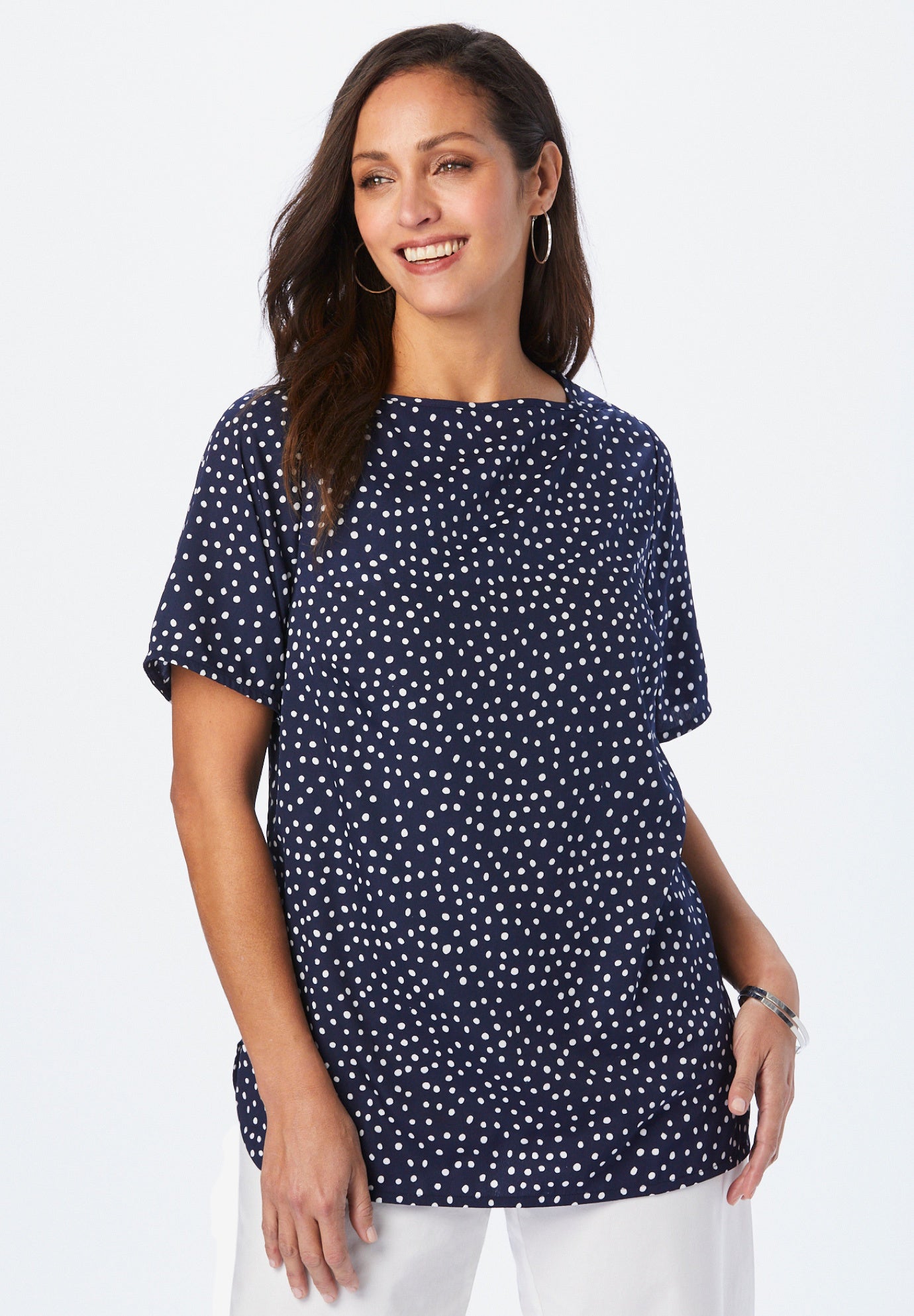 Short Sleeve Blouse Roaman's