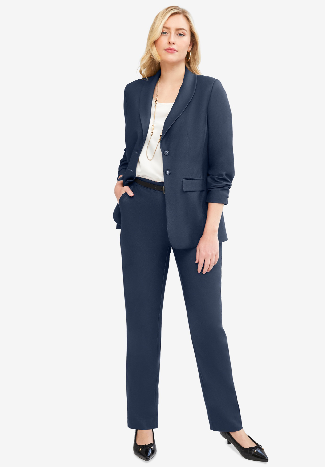 Single-Breasted Pantsuit, 