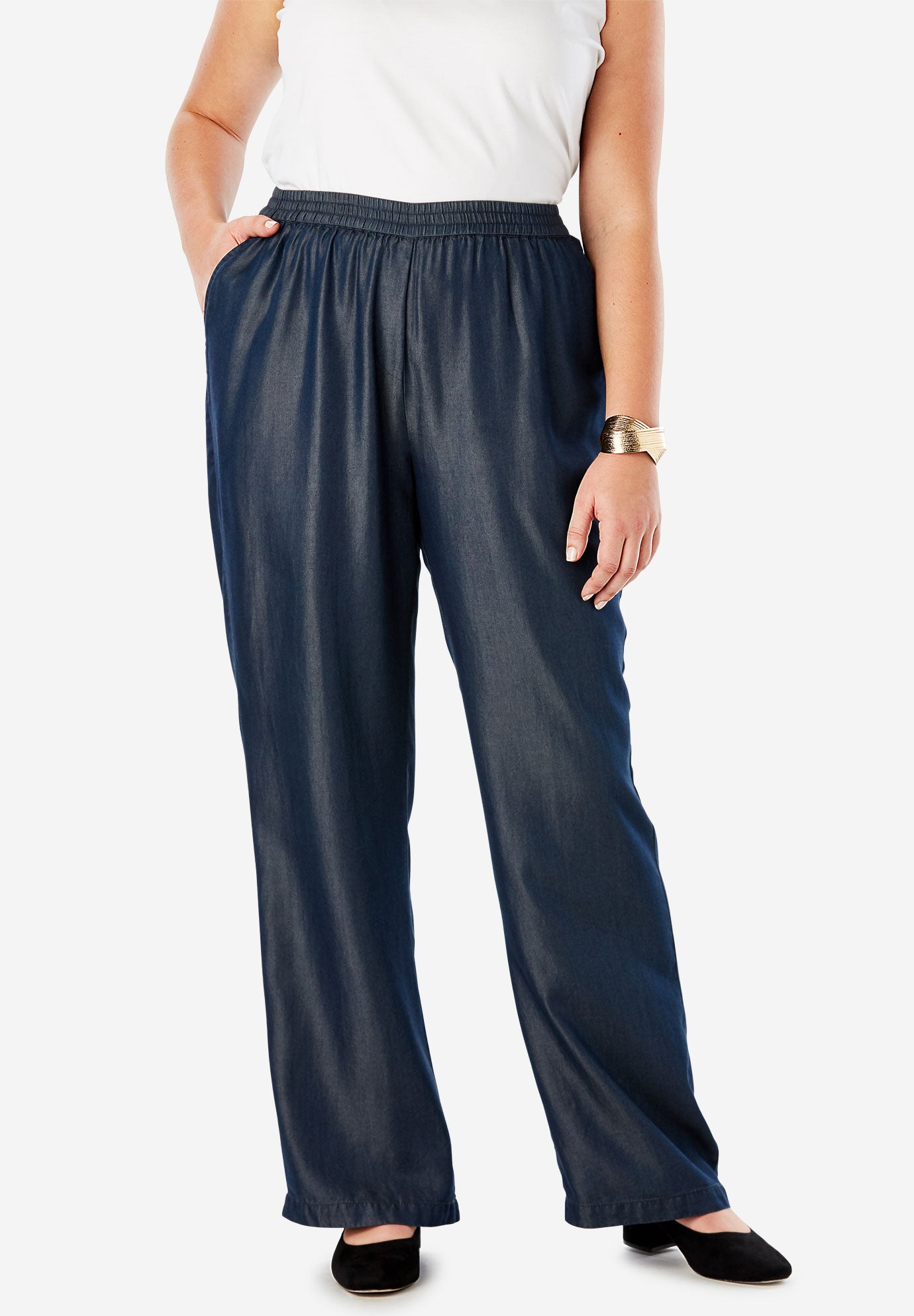 roamans wide leg pants Big sale - OFF 71%