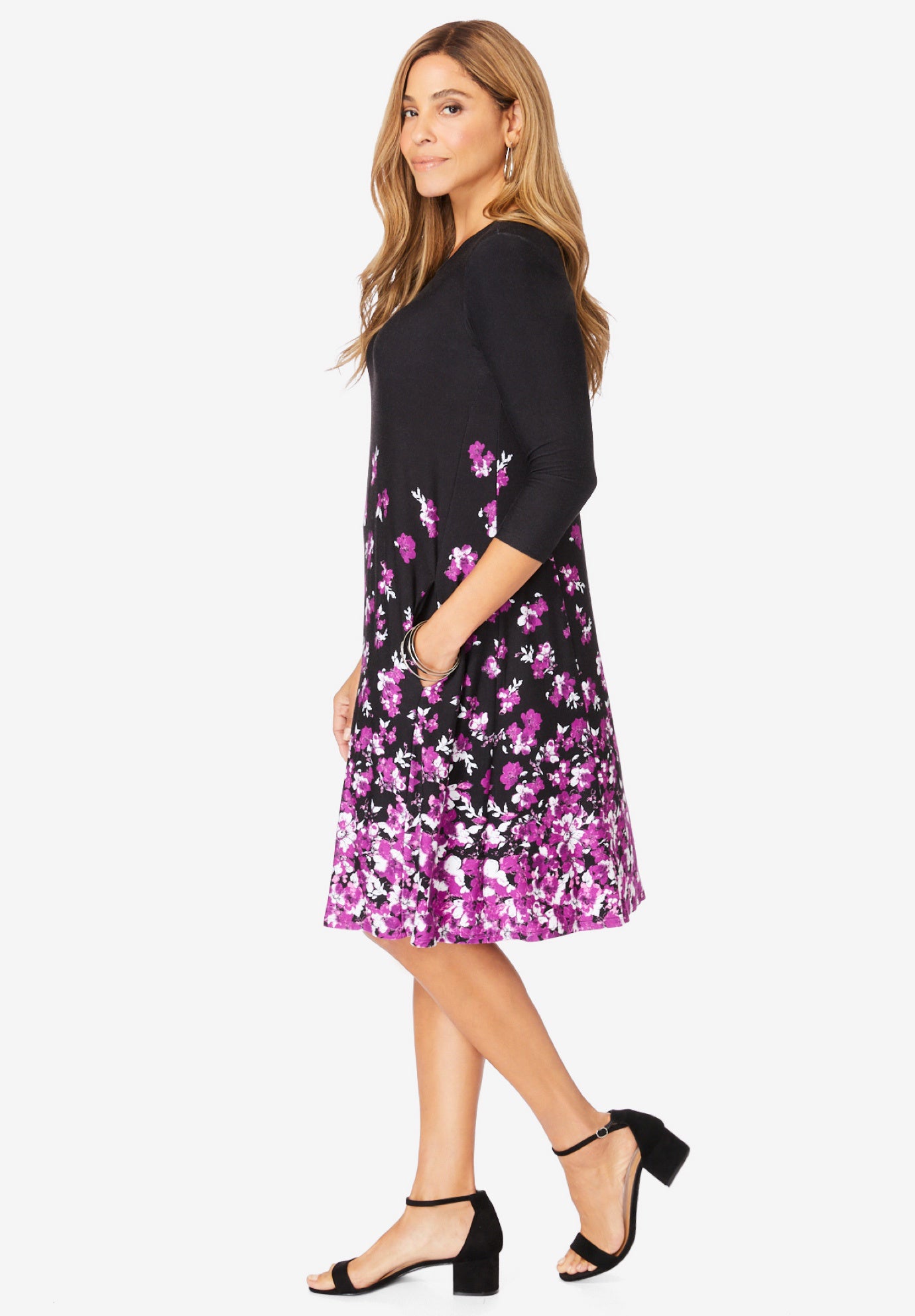quarter sleeve shirt dress