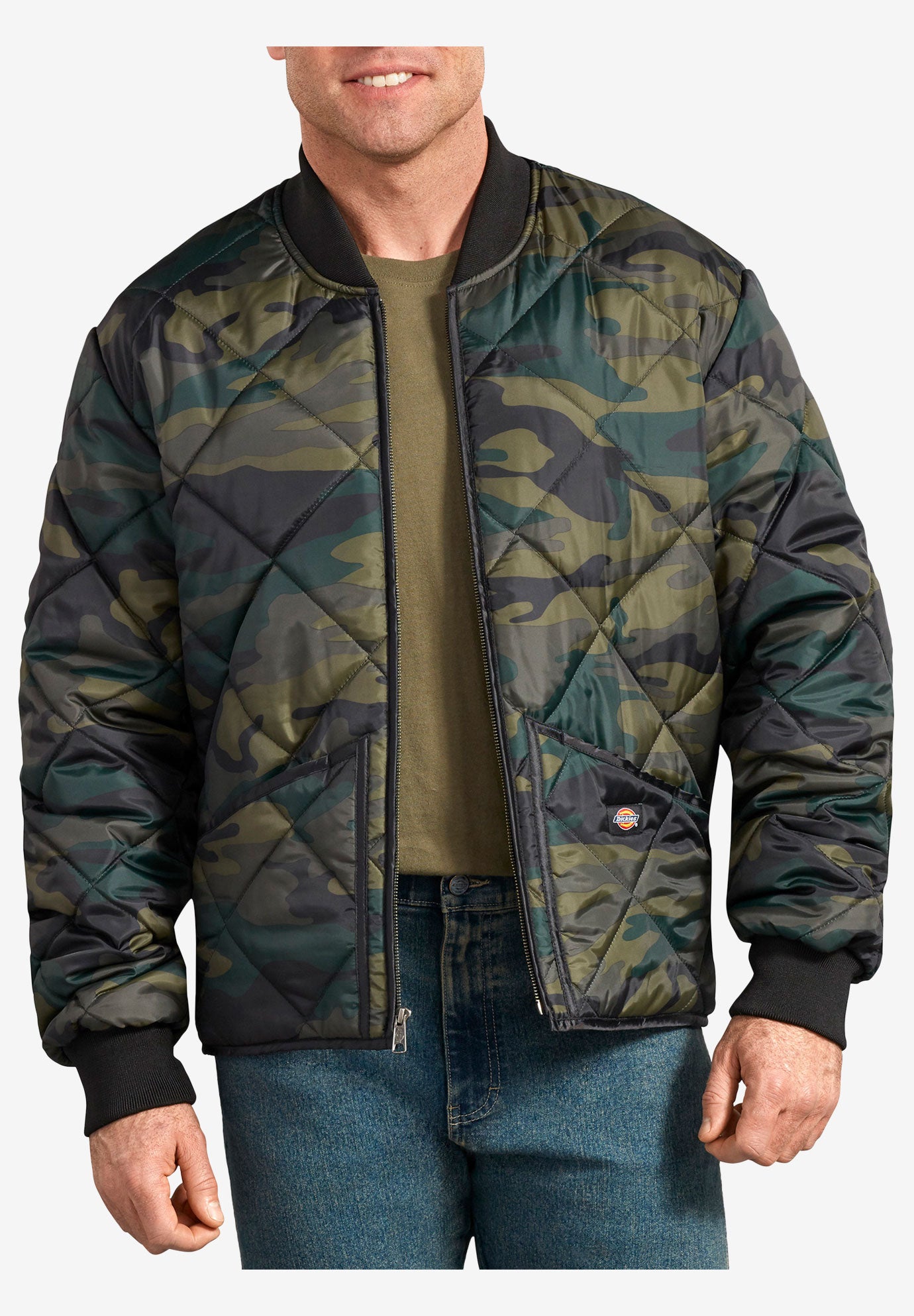 Diamond Quilted Nylon Jacket by Dickies® | Roaman's