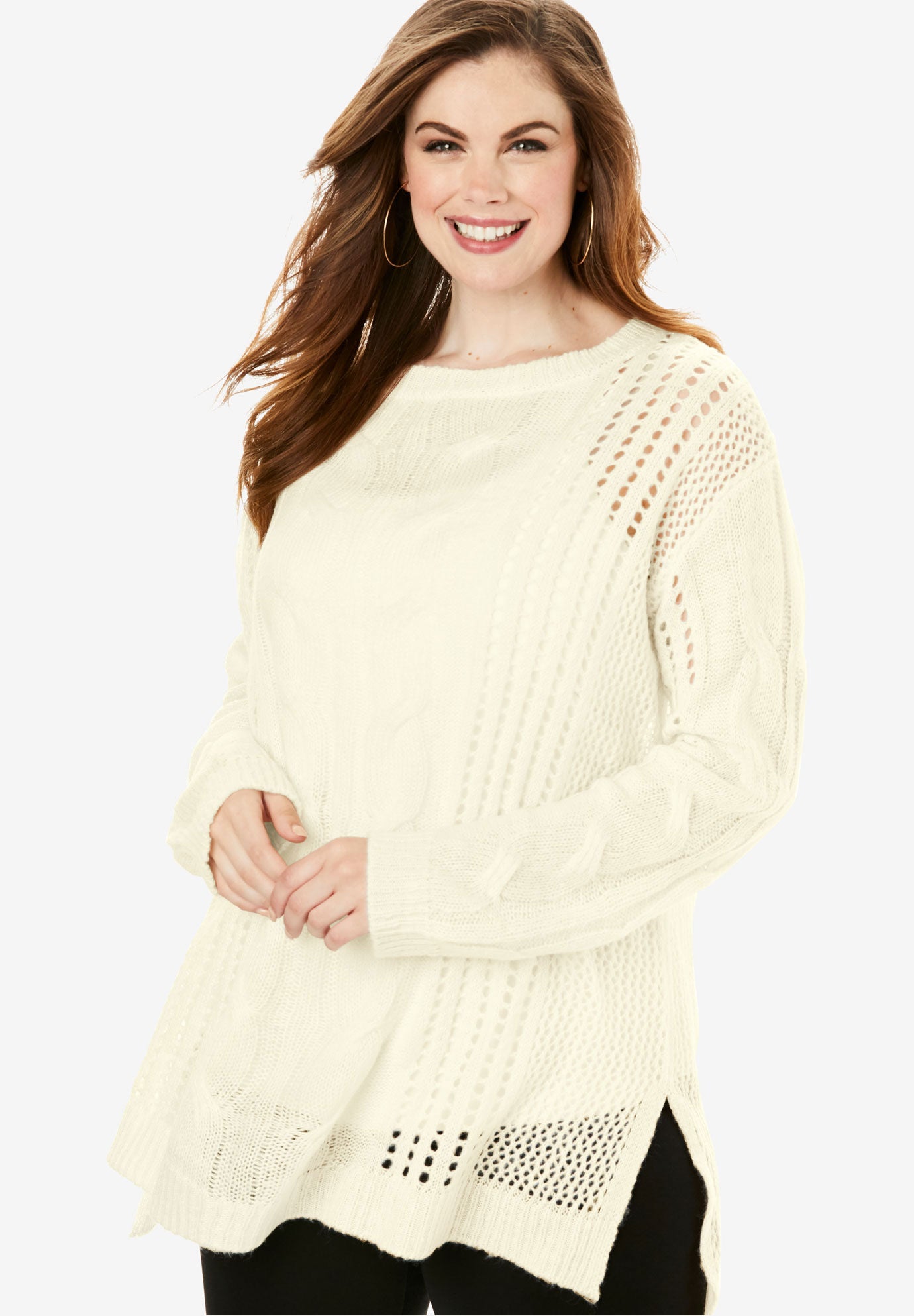 loose knit crochet sweater