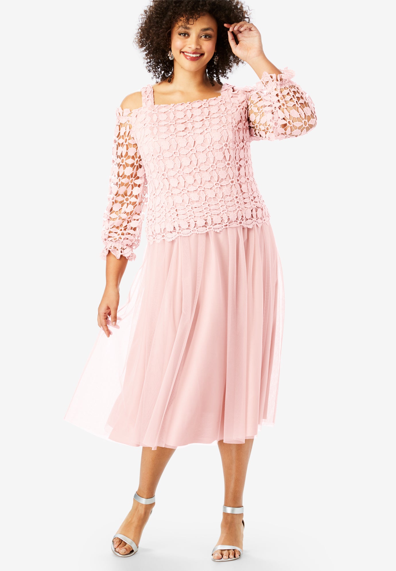 plus size lace overlay