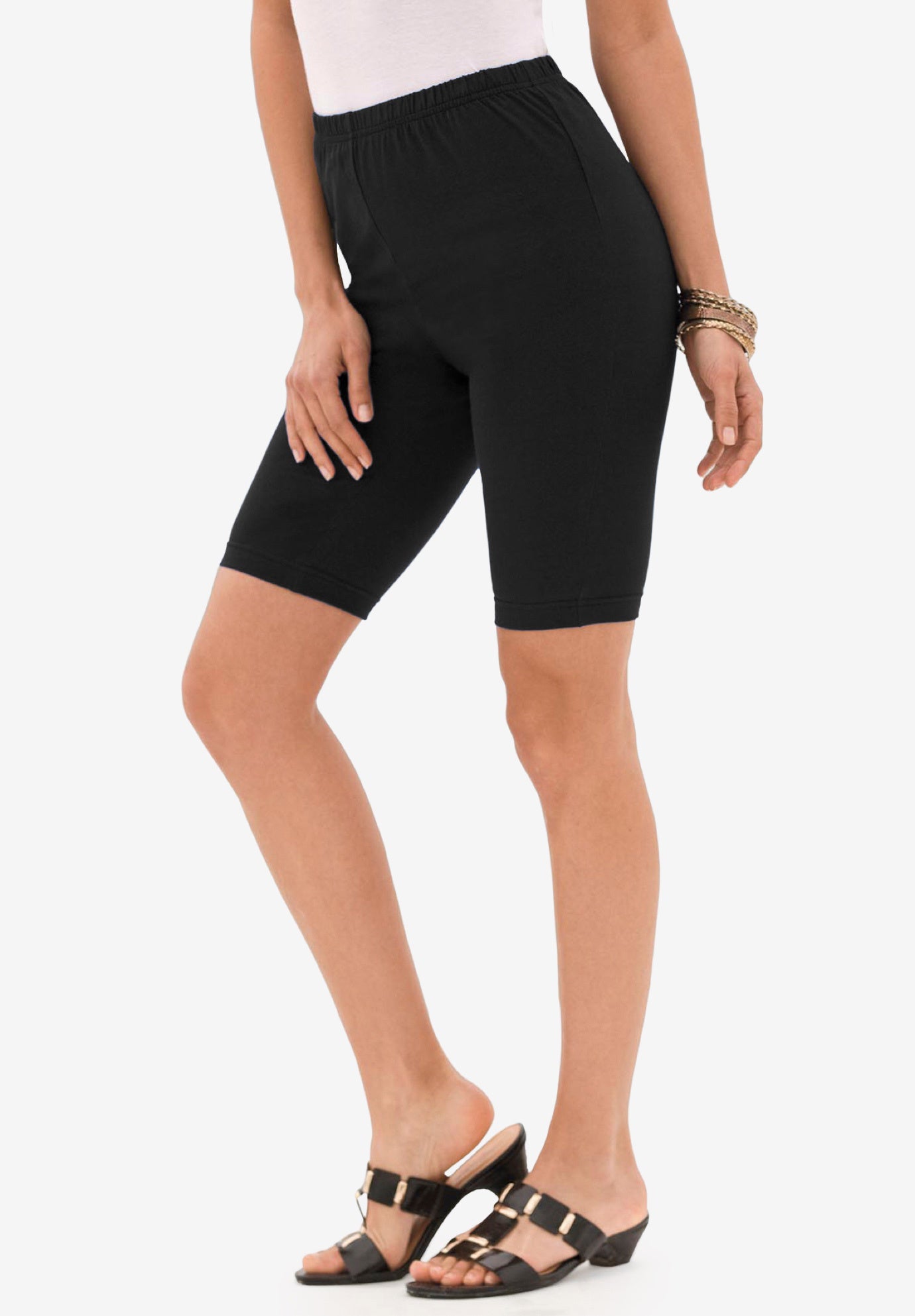 Essential Stretch Bike Short Plus Size Shorts Roaman's