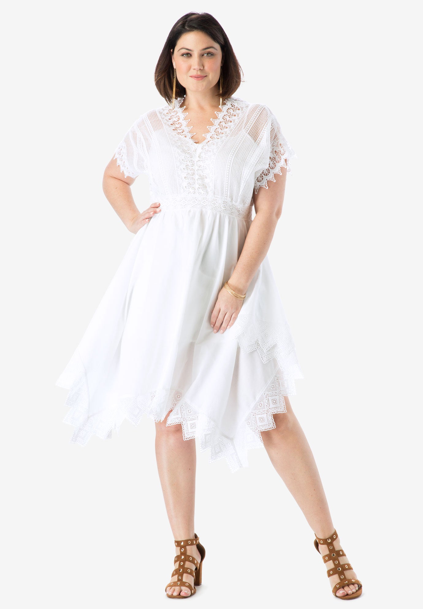 Lovely Lace Dress | Roaman's