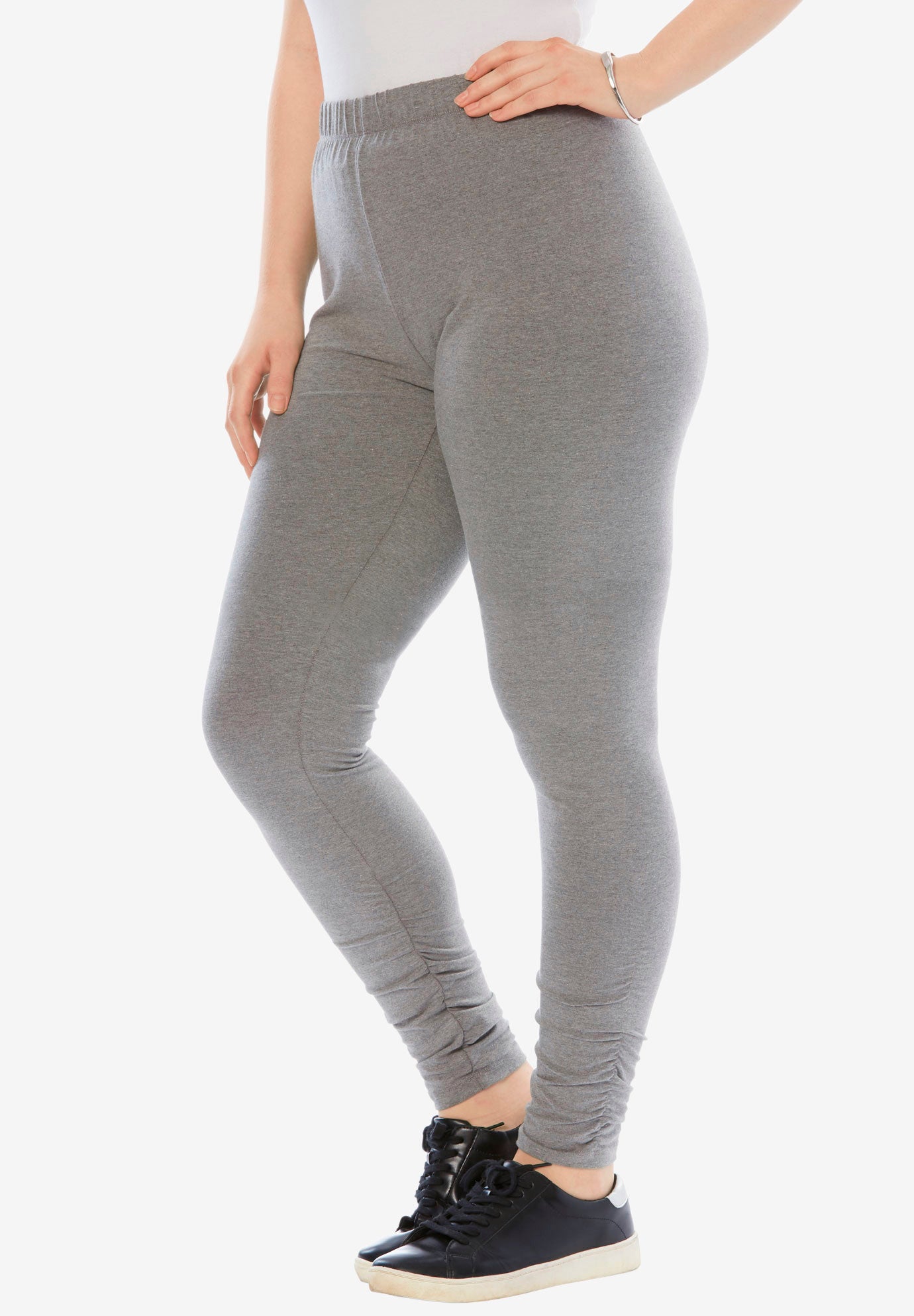 ruched bottom leggings