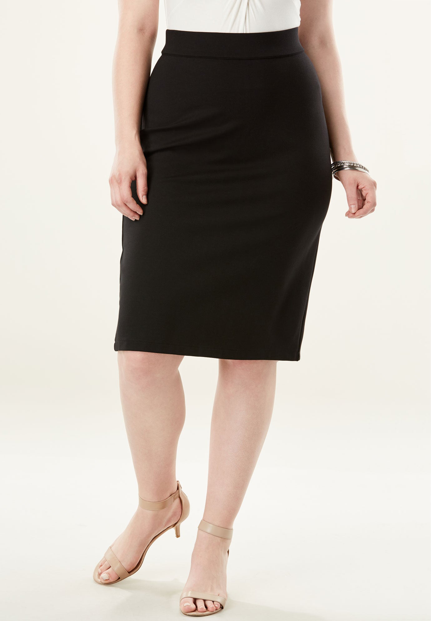 Ultimate Ponte Pencil Skirt Roaman's