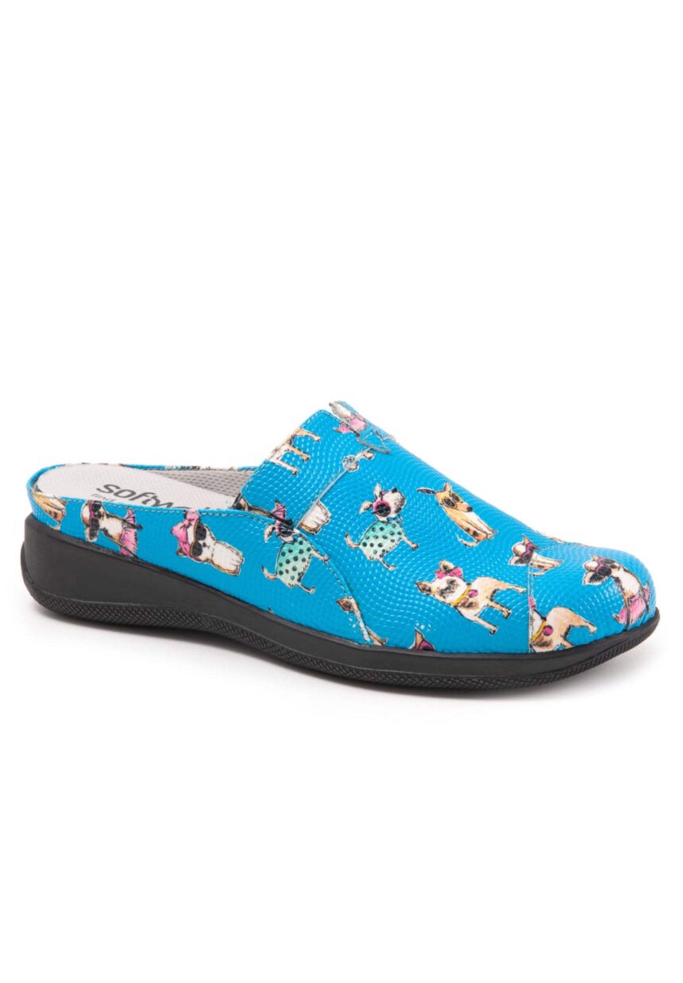 San Marcos Woven Mule By Softwalk Plus Size Slides Mules