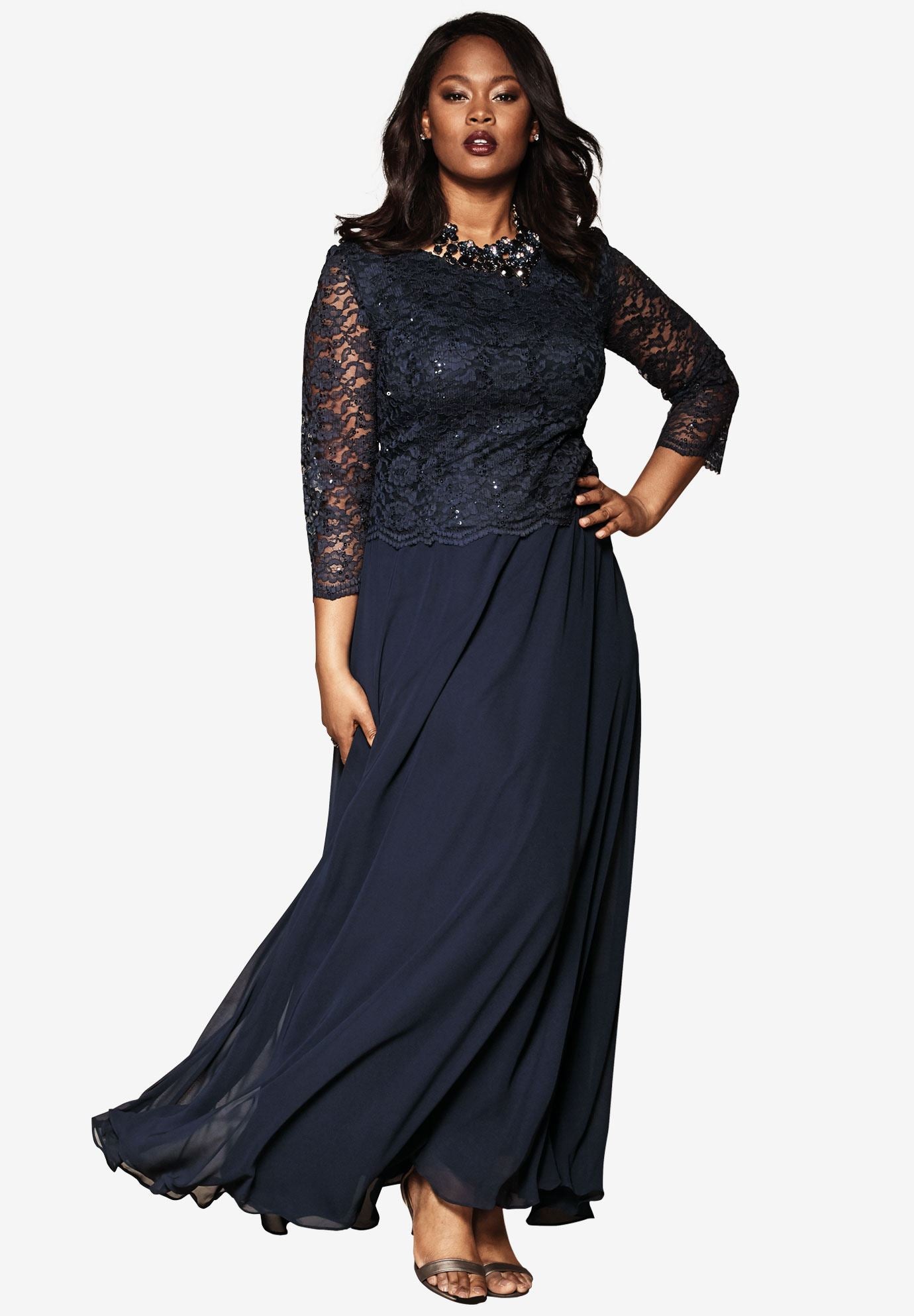 roamans evening gowns plus size