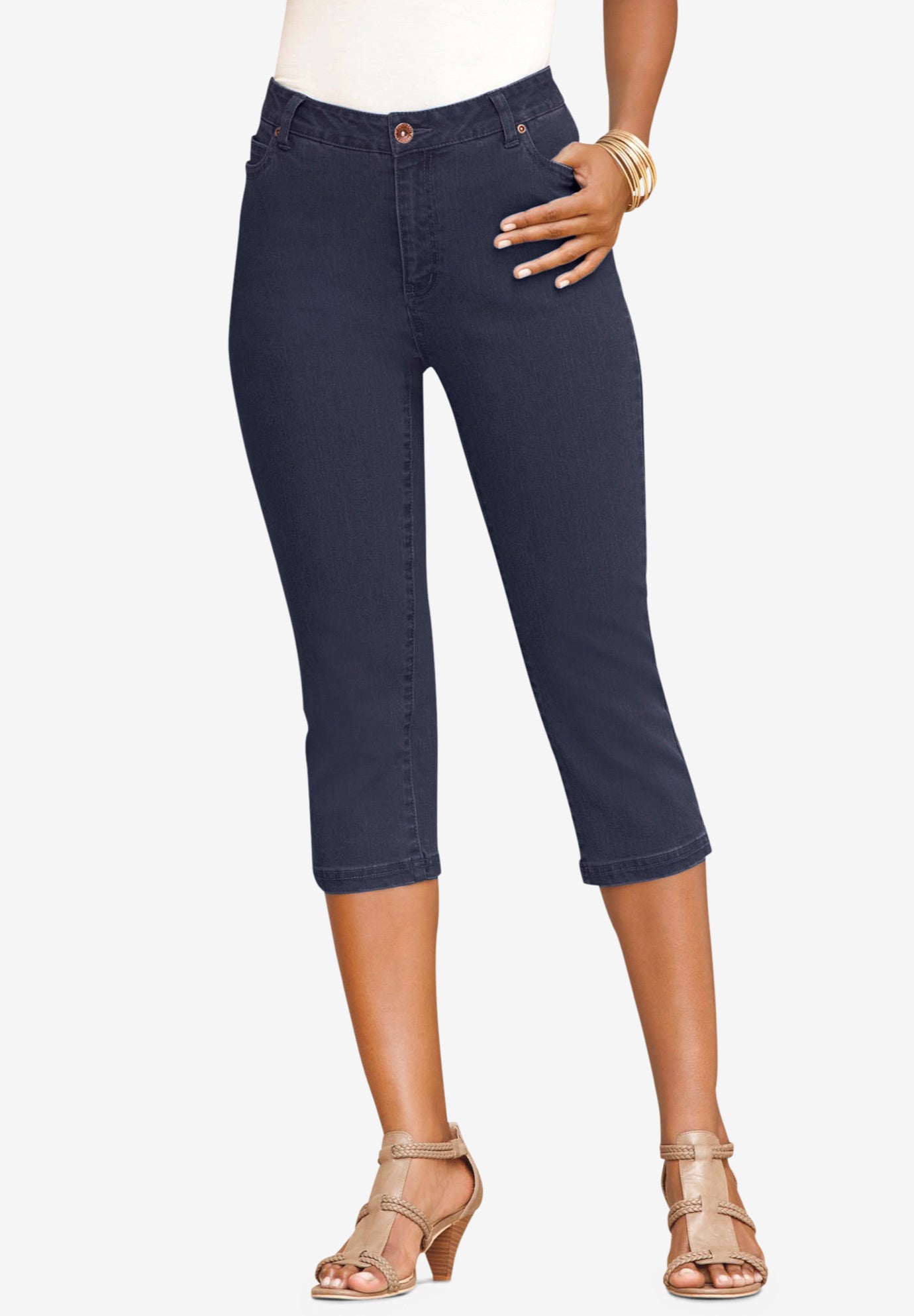 stretch jean capris