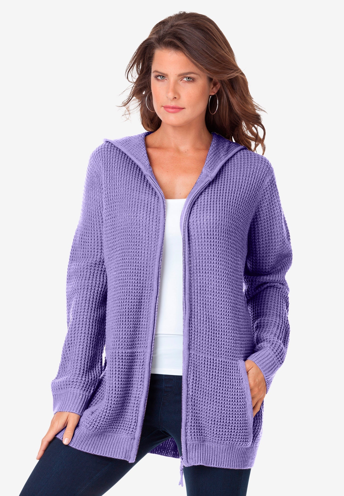 Cardigan with a hoodie clearance