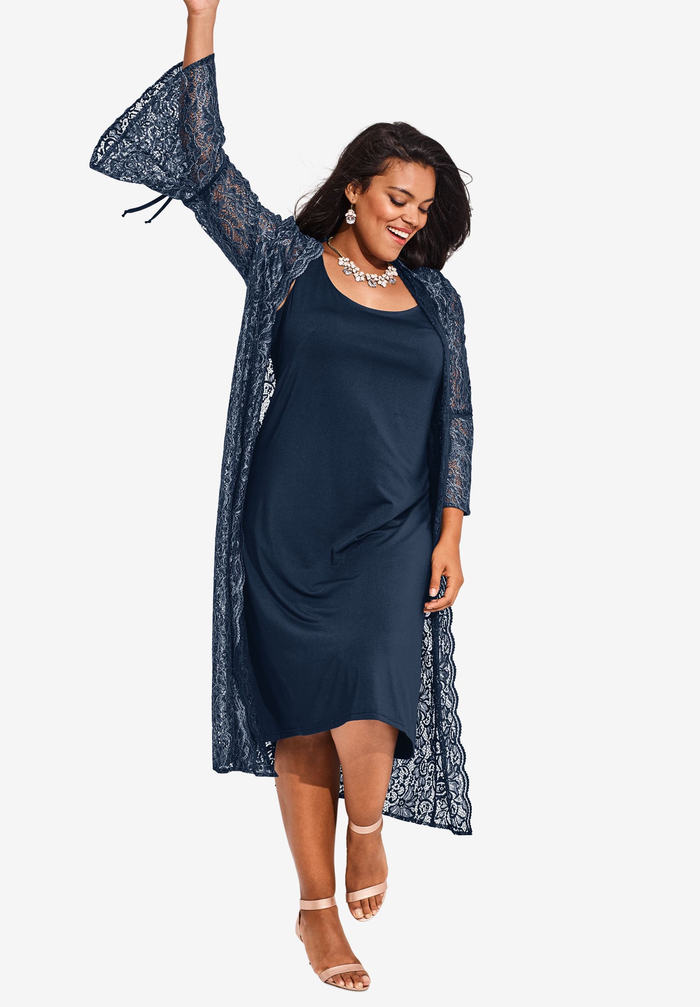 plus size jacket dresses