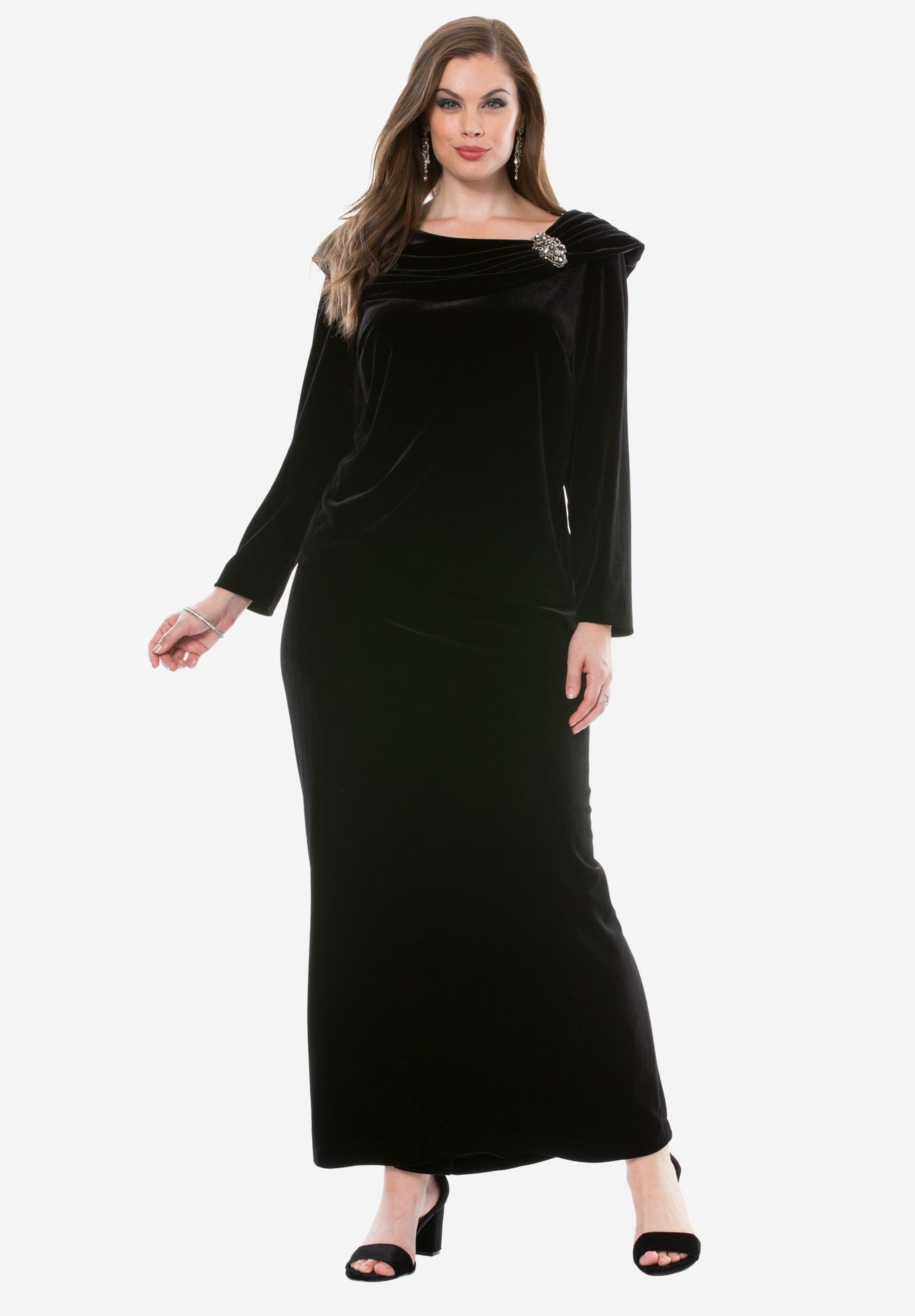 Velvet Top by Alex Evenings Plus Size Dresses Roaman's