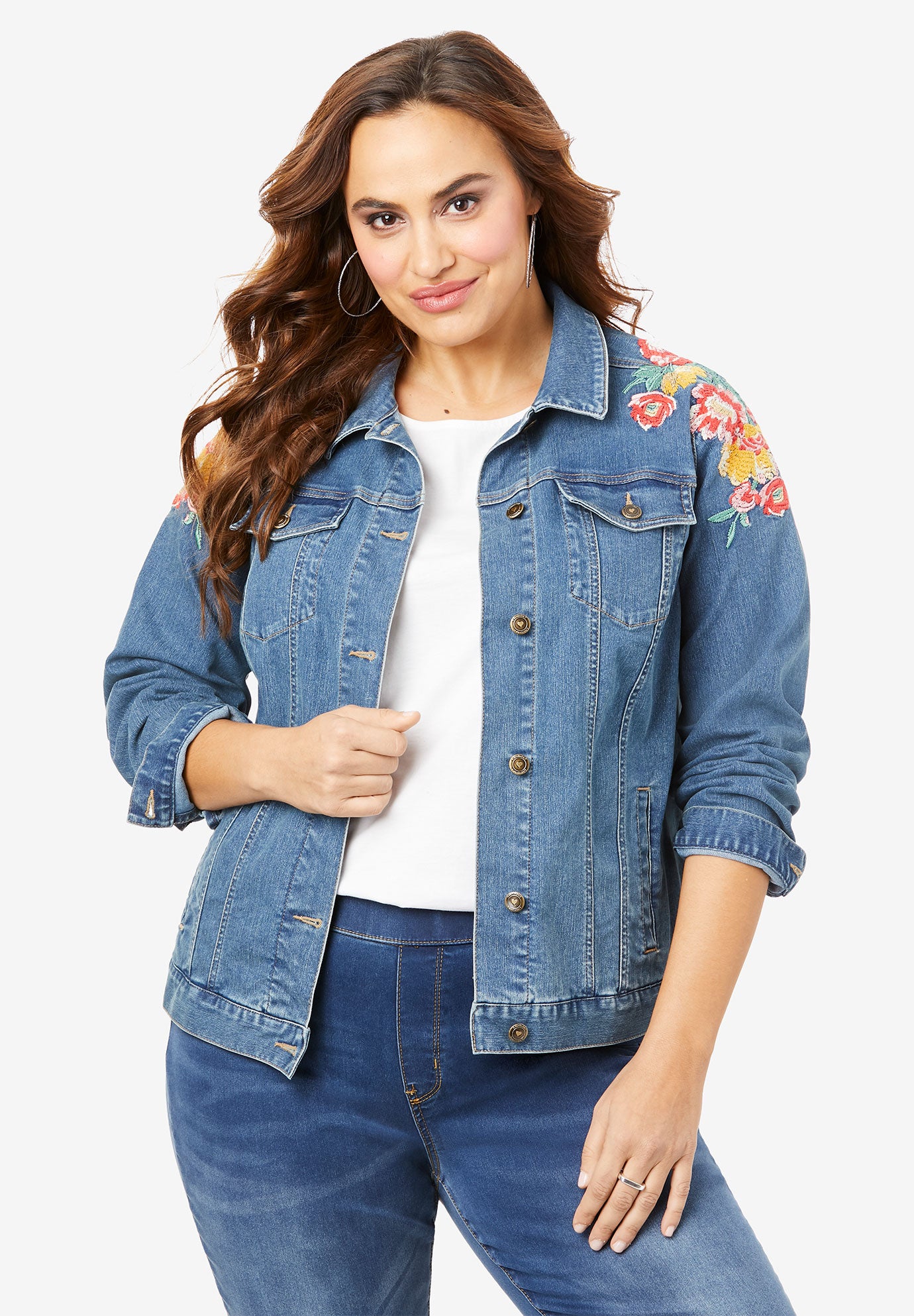 roamans denim jacket