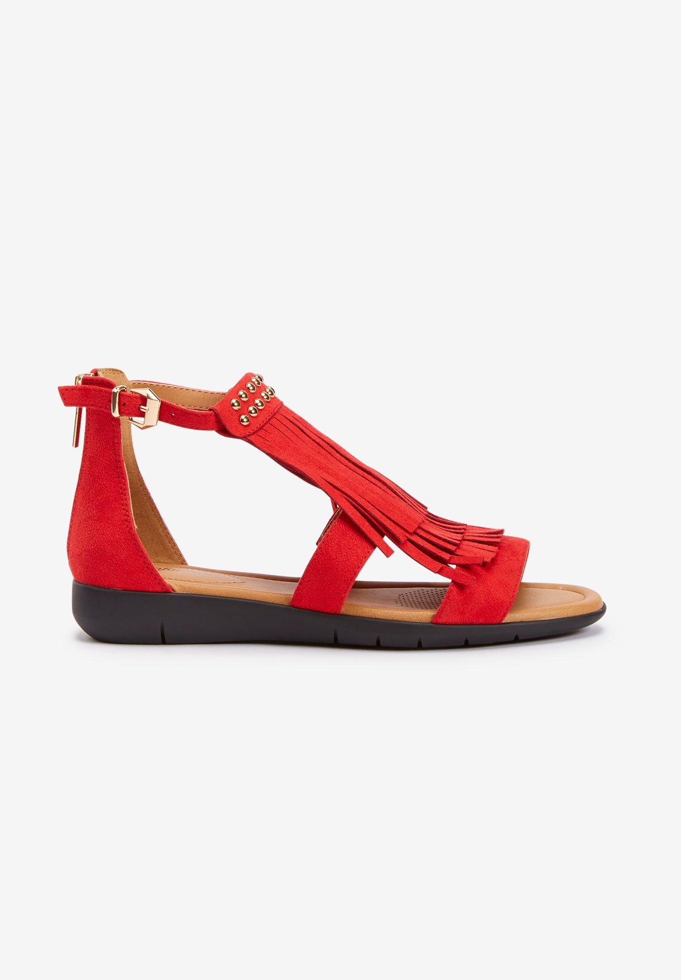 The Eleni Sandal by ComfortviewÂ® | Plus Size Casual Sandals | Roaman's | Wide width womens 