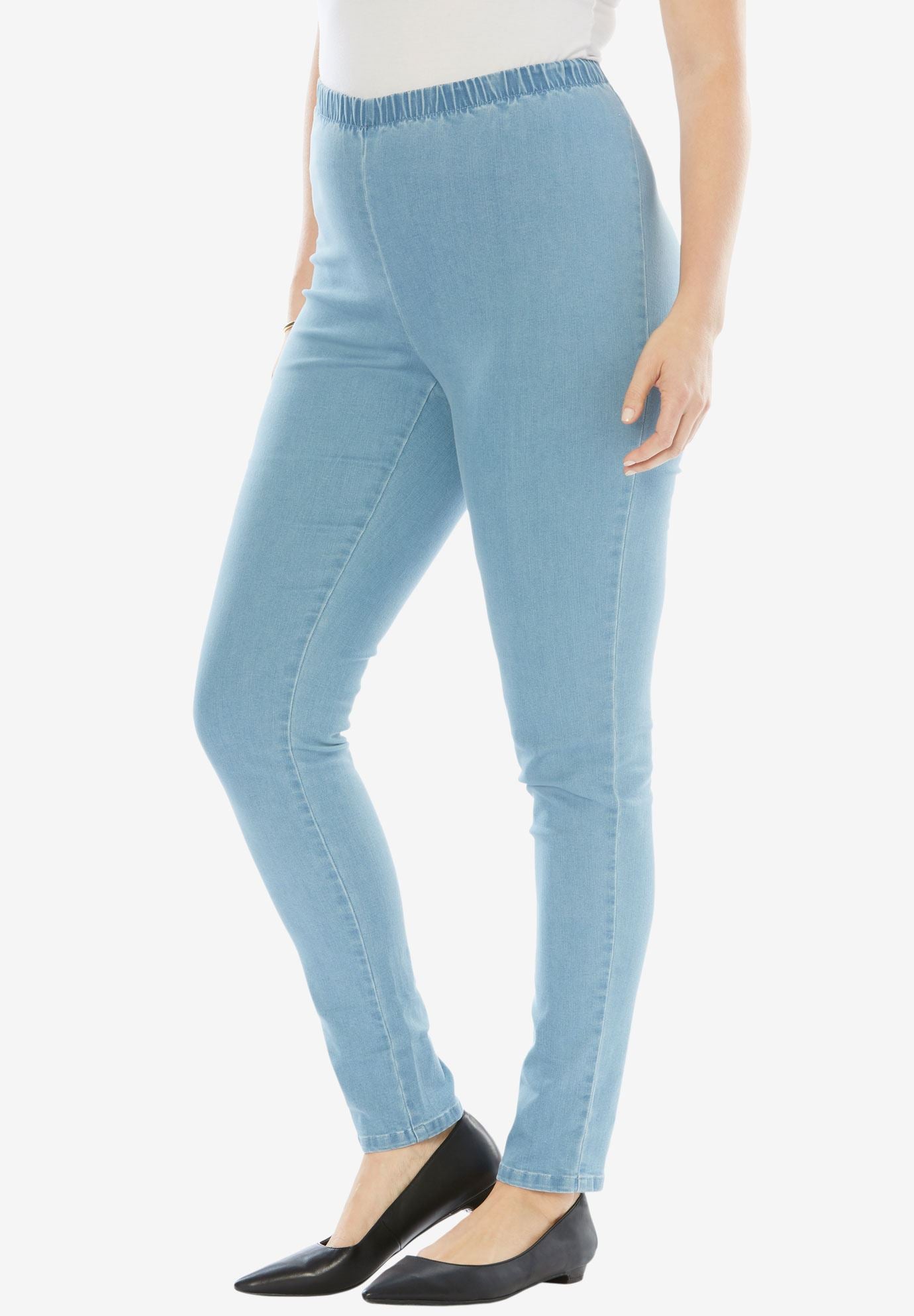 stretchy denim leggings