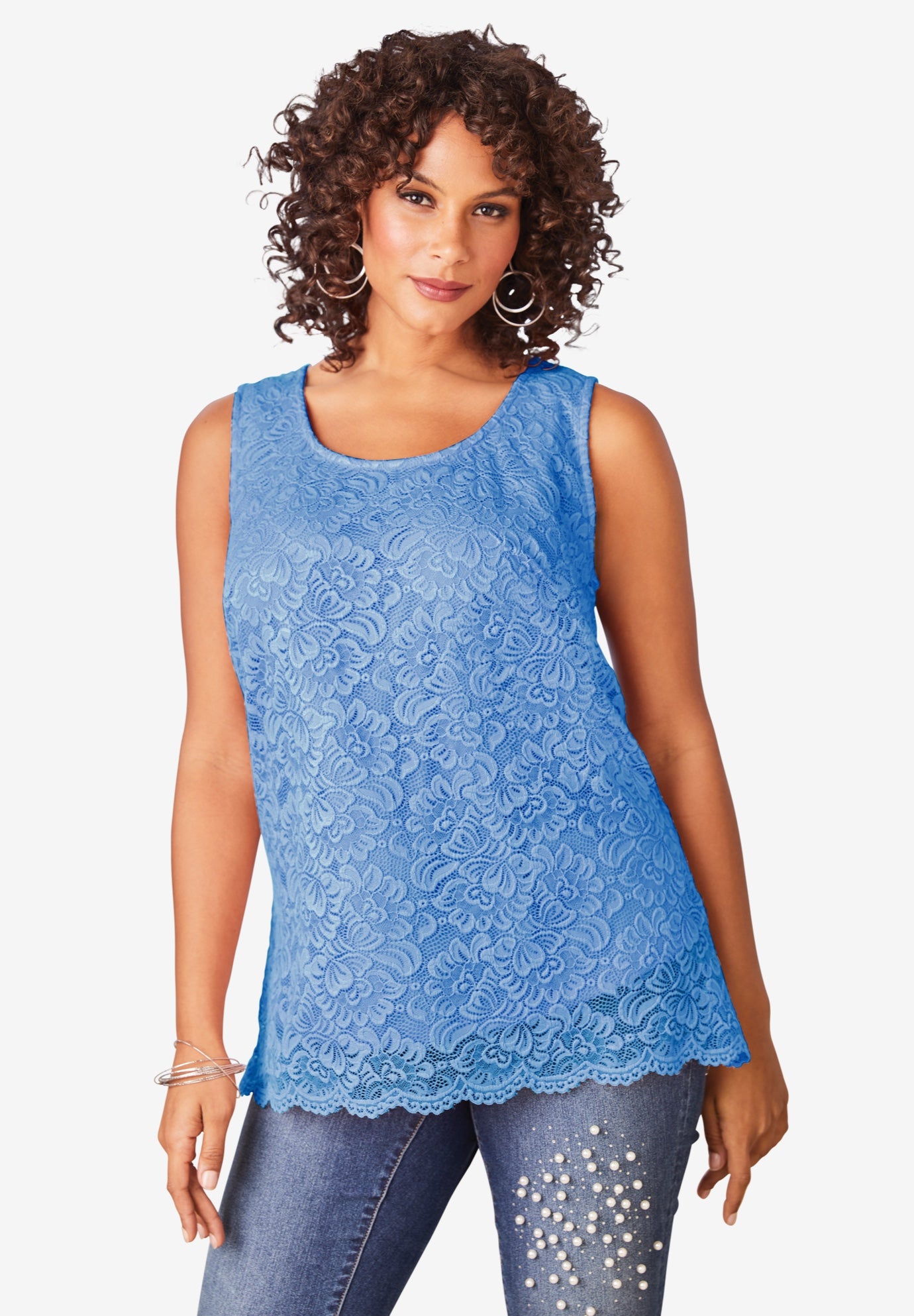 StretchLace Tank Top Roaman's