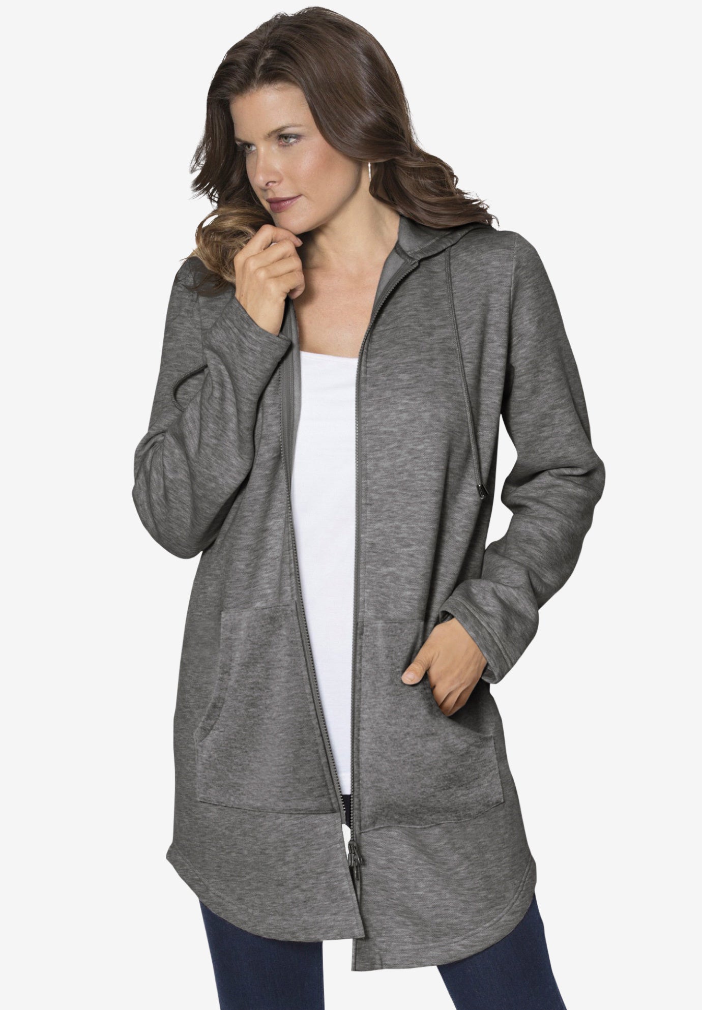 Fleece Zip Hoo