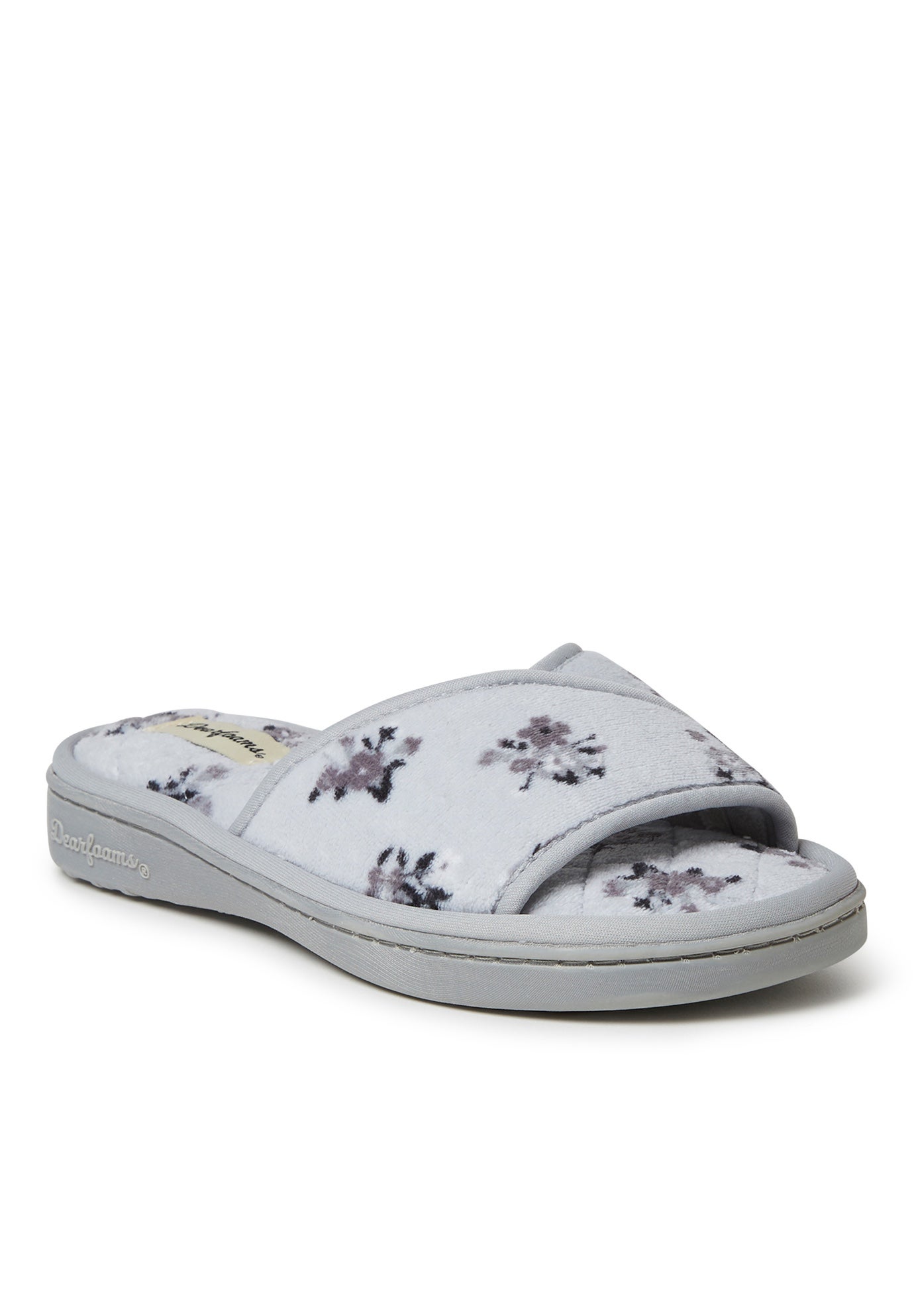 Alice Terry Slide With Quilted Footbed By Dearfoams Plus Size