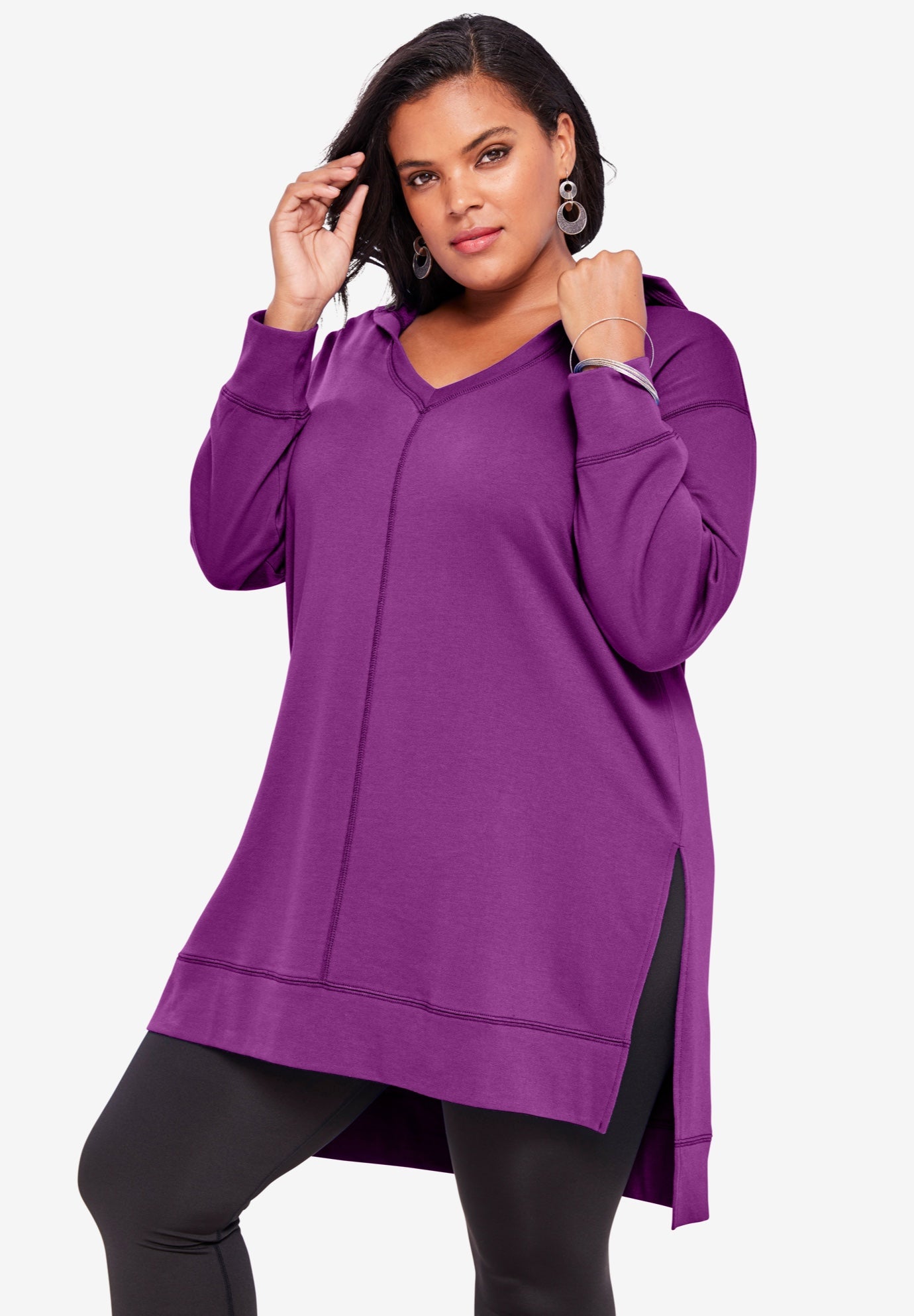 tunic hoodie plus size