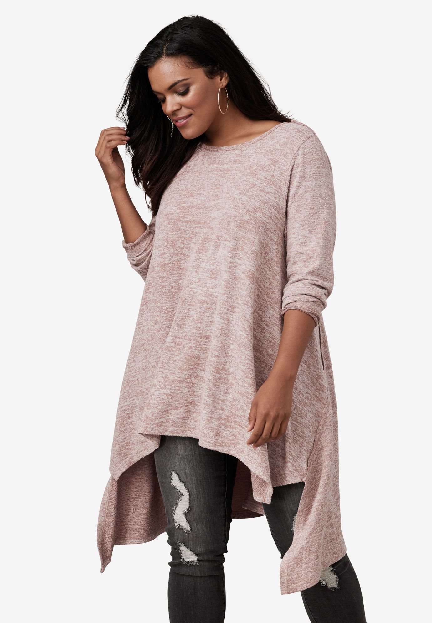 Handkerchief Hem Tunic Roaman's